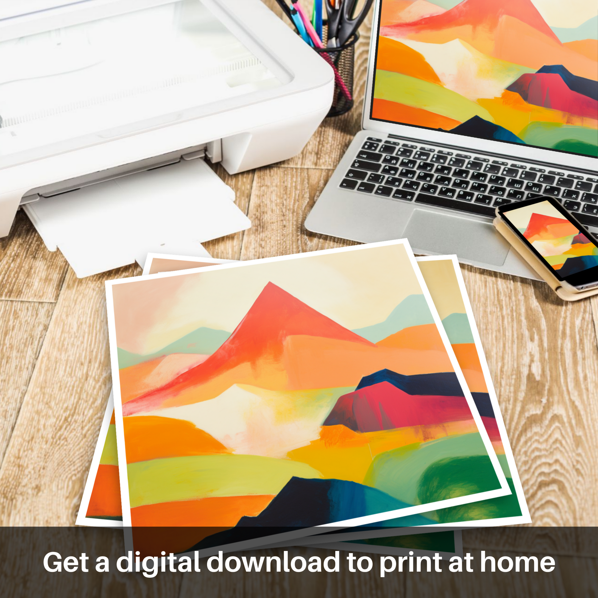 Downloadable and printable picture of Mount Keen