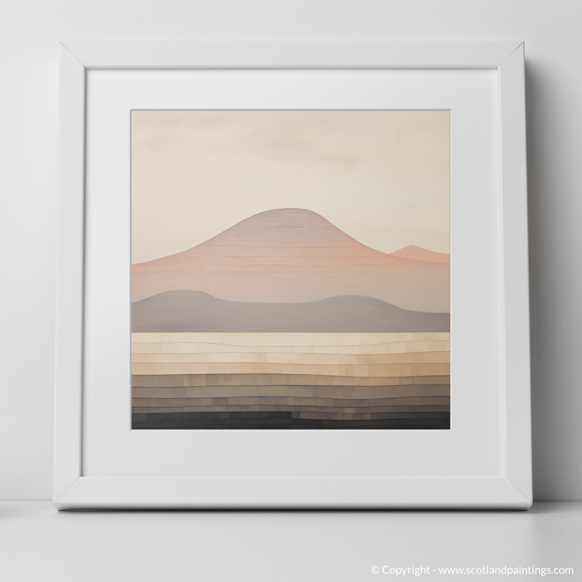 Art Print of Meall Greigh with a white frame