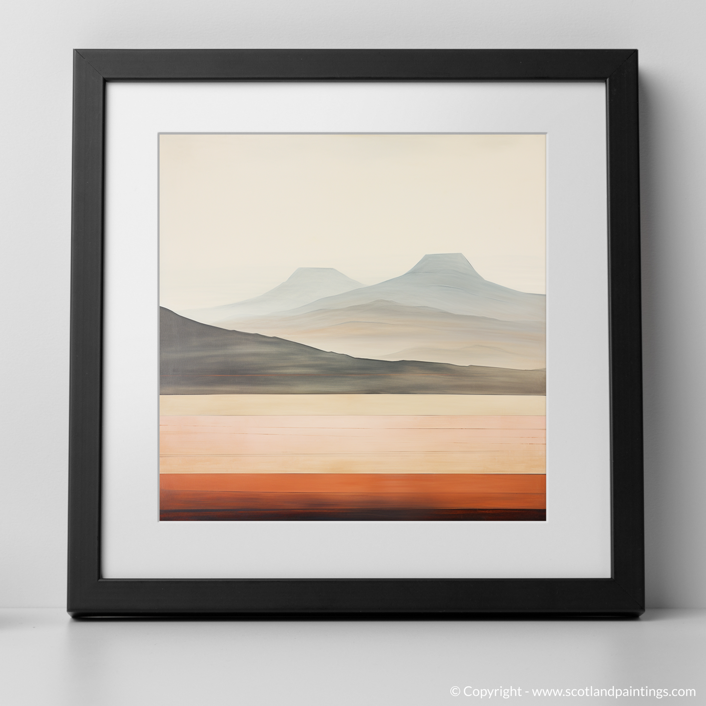 Art Print of Meall Greigh with a black frame