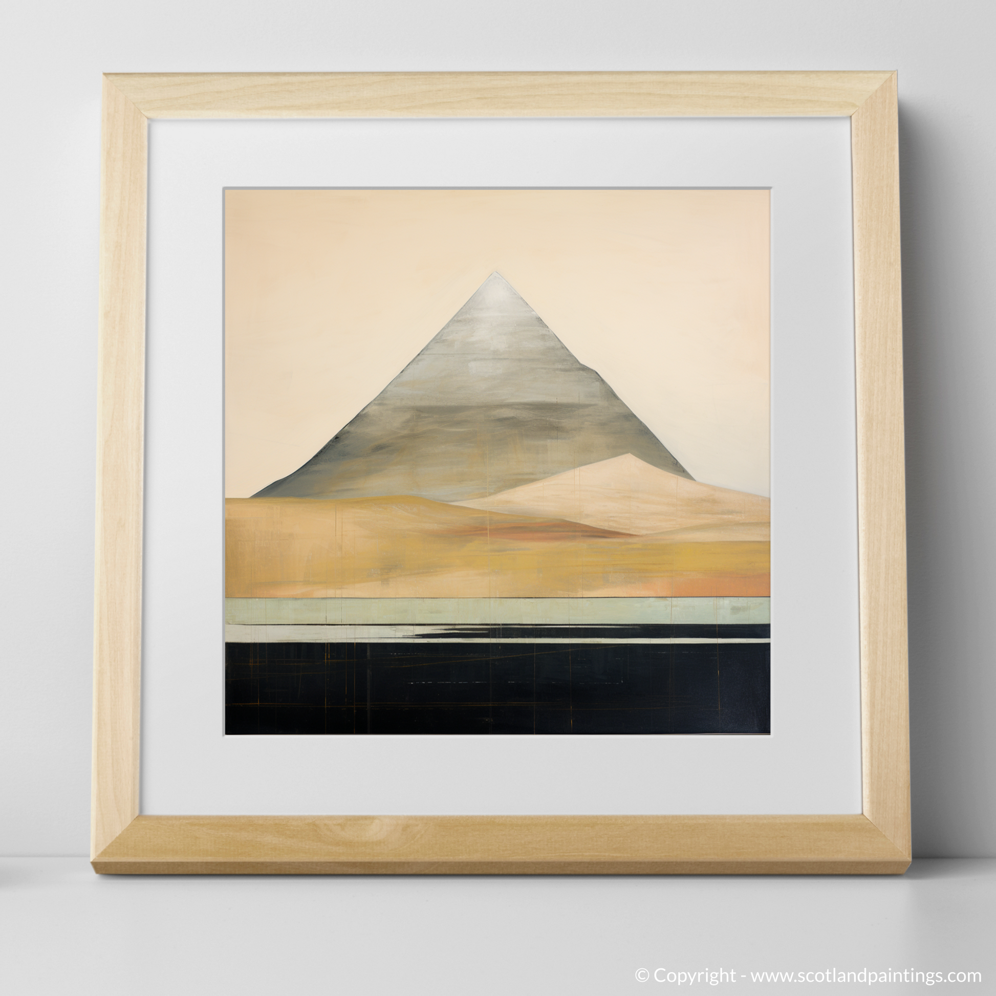 Art Print of Beinn a' Chròin with a natural frame