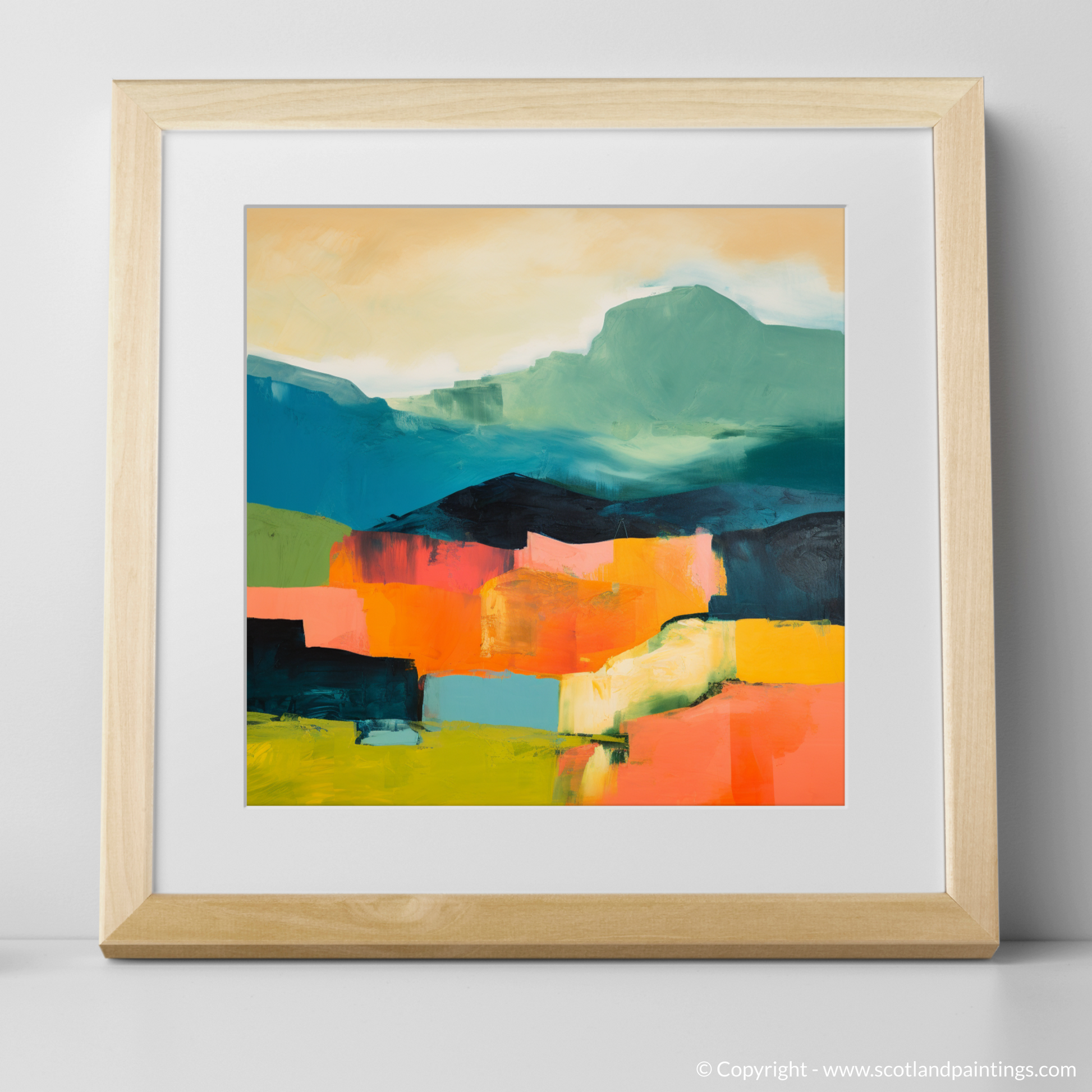 Art Print of Càrn Gorm with a natural frame