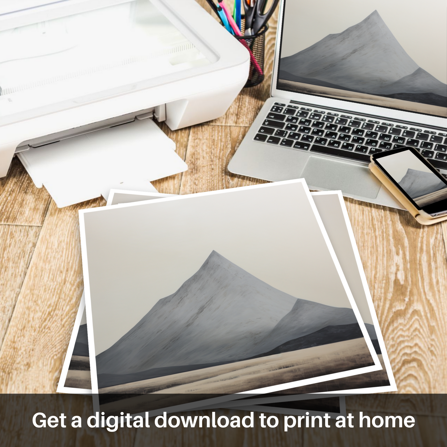 Downloadable and printable picture of Meall Garbh (Càrn Mairg)