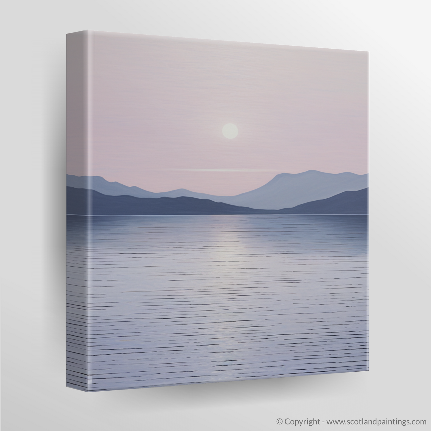 Canvas Print of Dusk on Loch Lomond