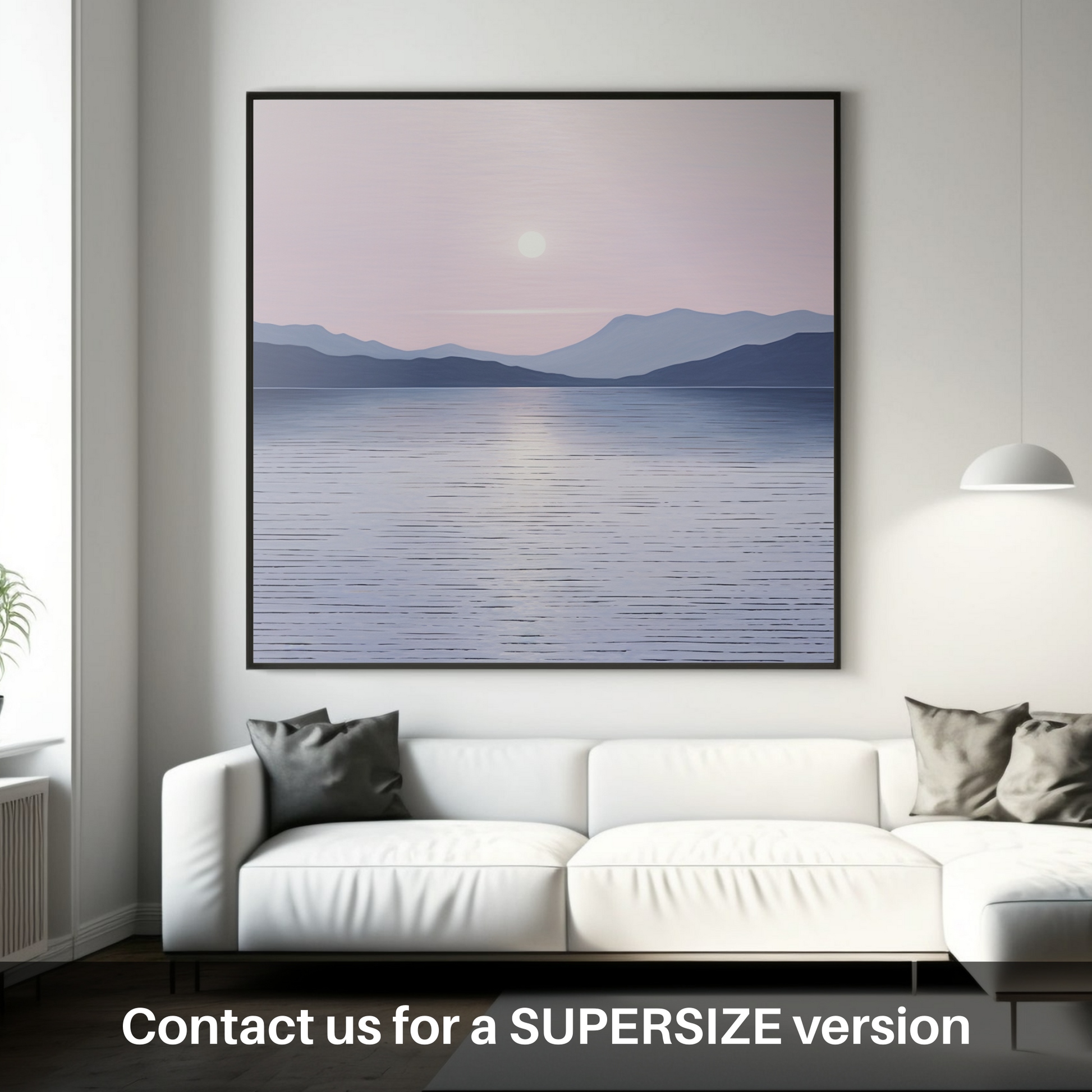 Huge supersize print of Dusk on Loch Lomond