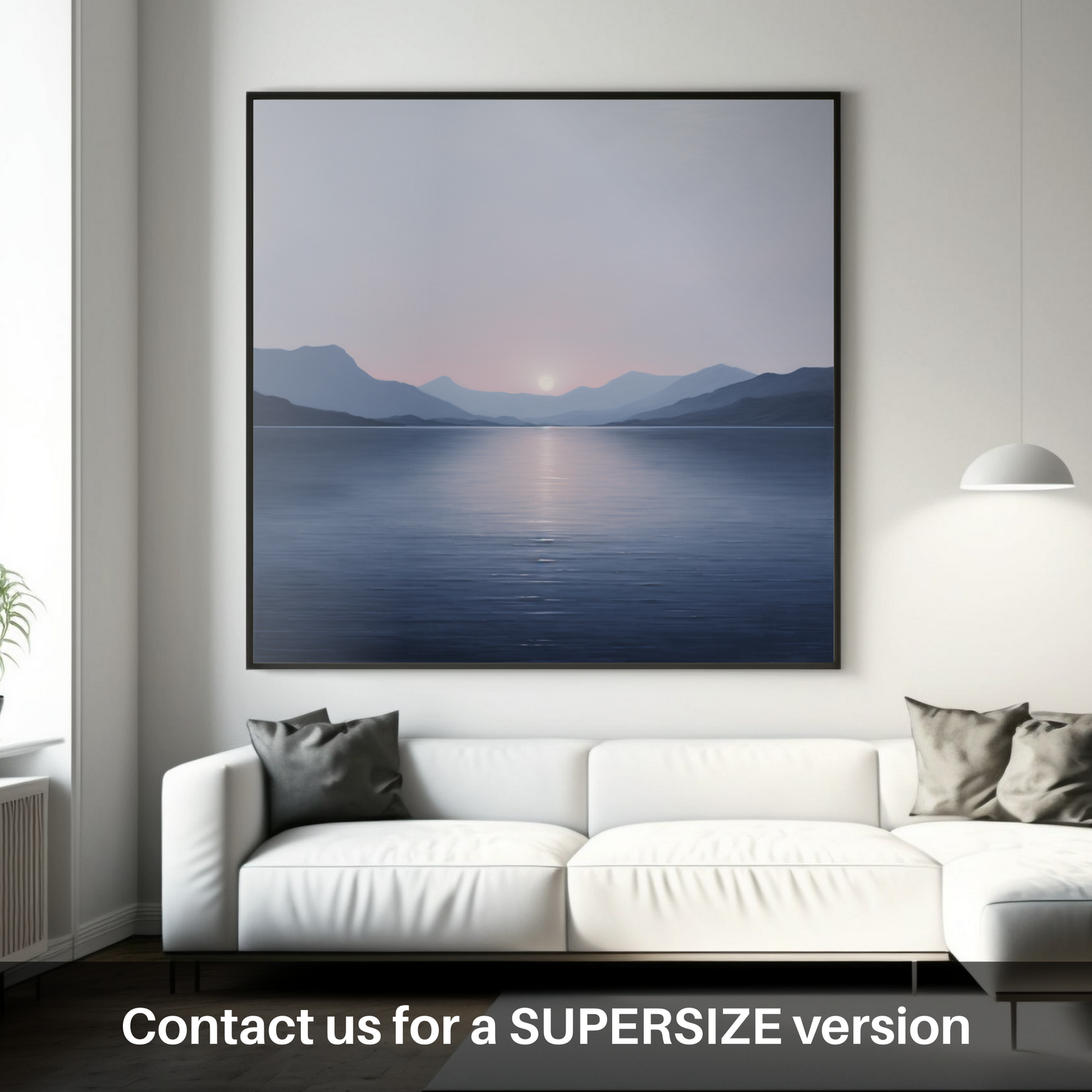 Huge supersize print of Dusk on Loch Lomond