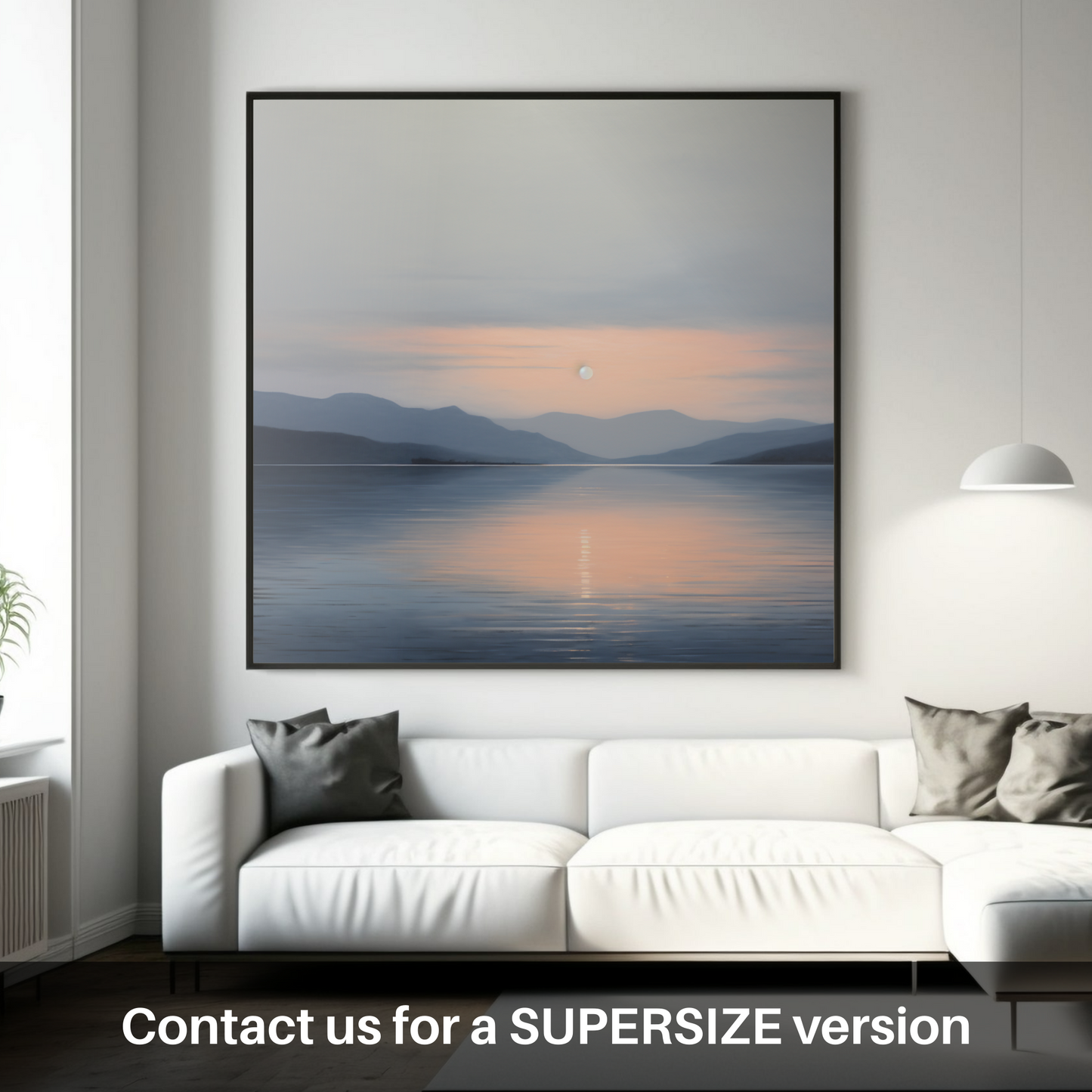 Huge supersize print of Dusk on Loch Lomond