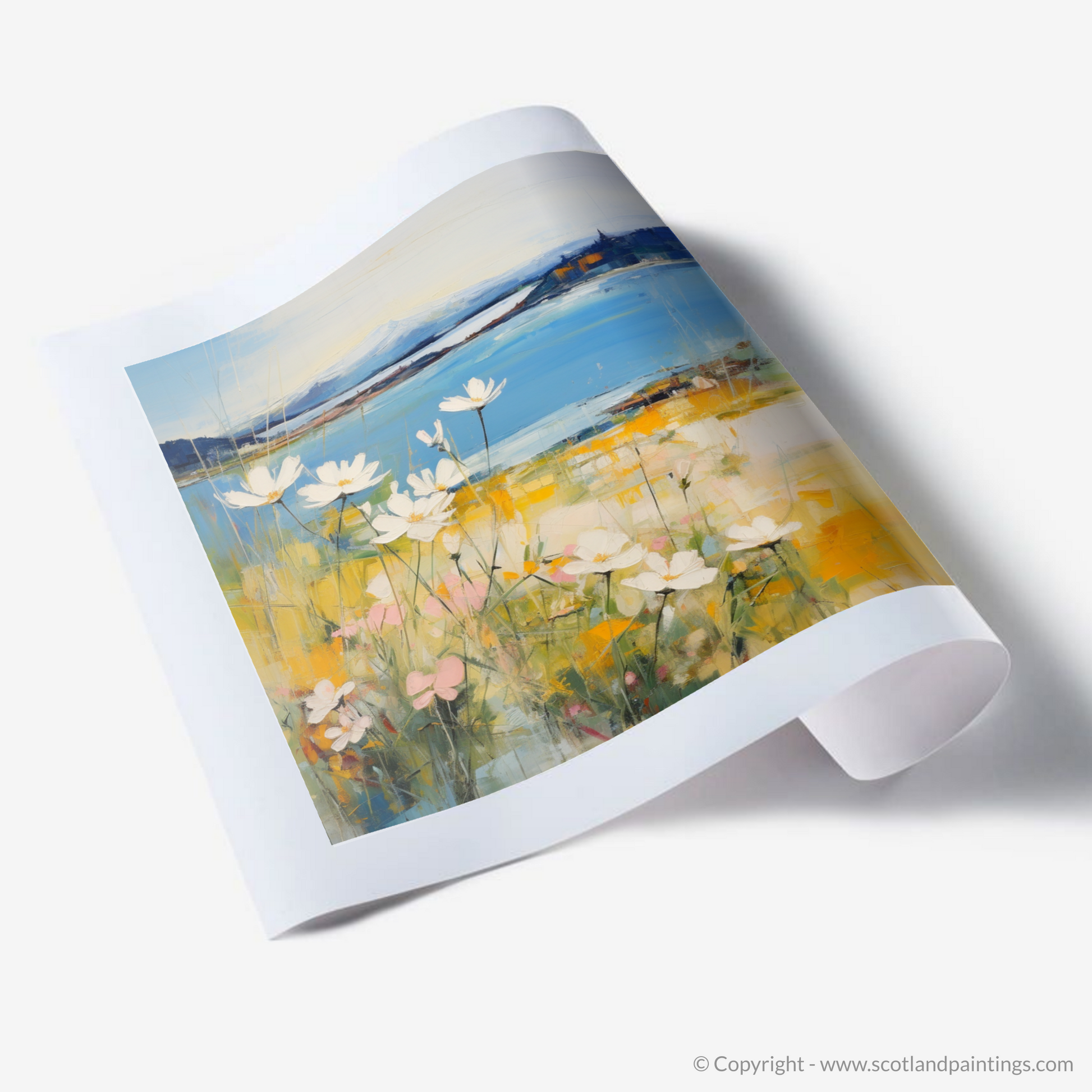Art Print of Wildflowers by Loch Lomond