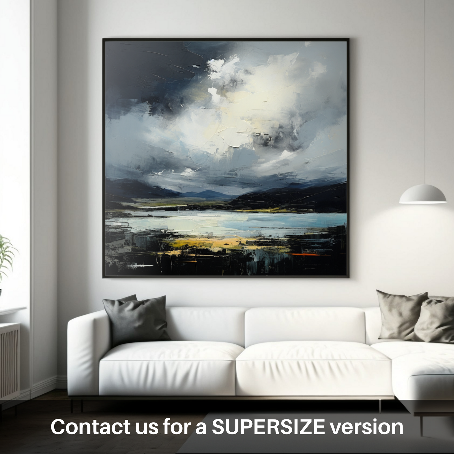 Huge supersize print of Storm clouds above Loch Lomond