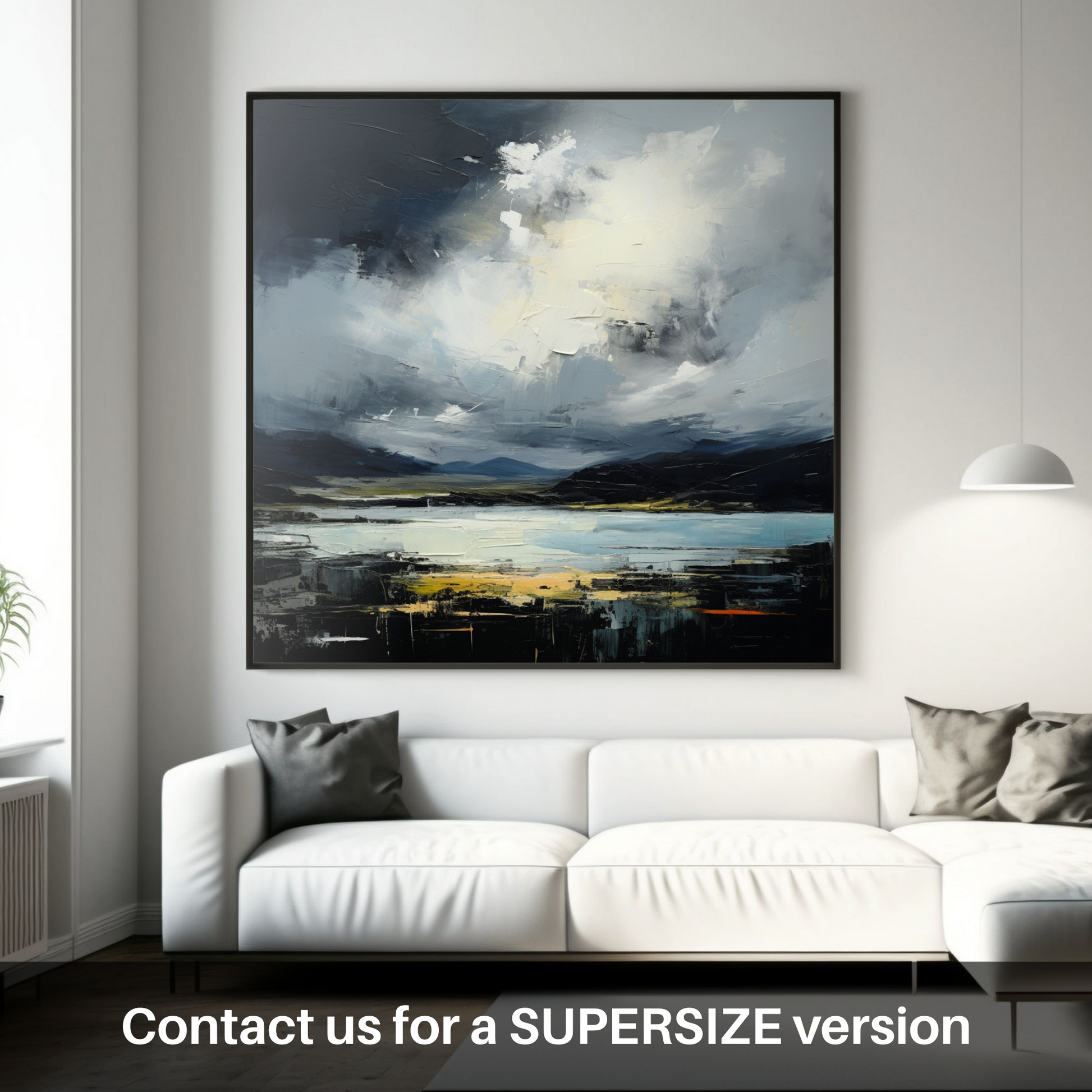 Huge supersize print of Storm clouds above Loch Lomond