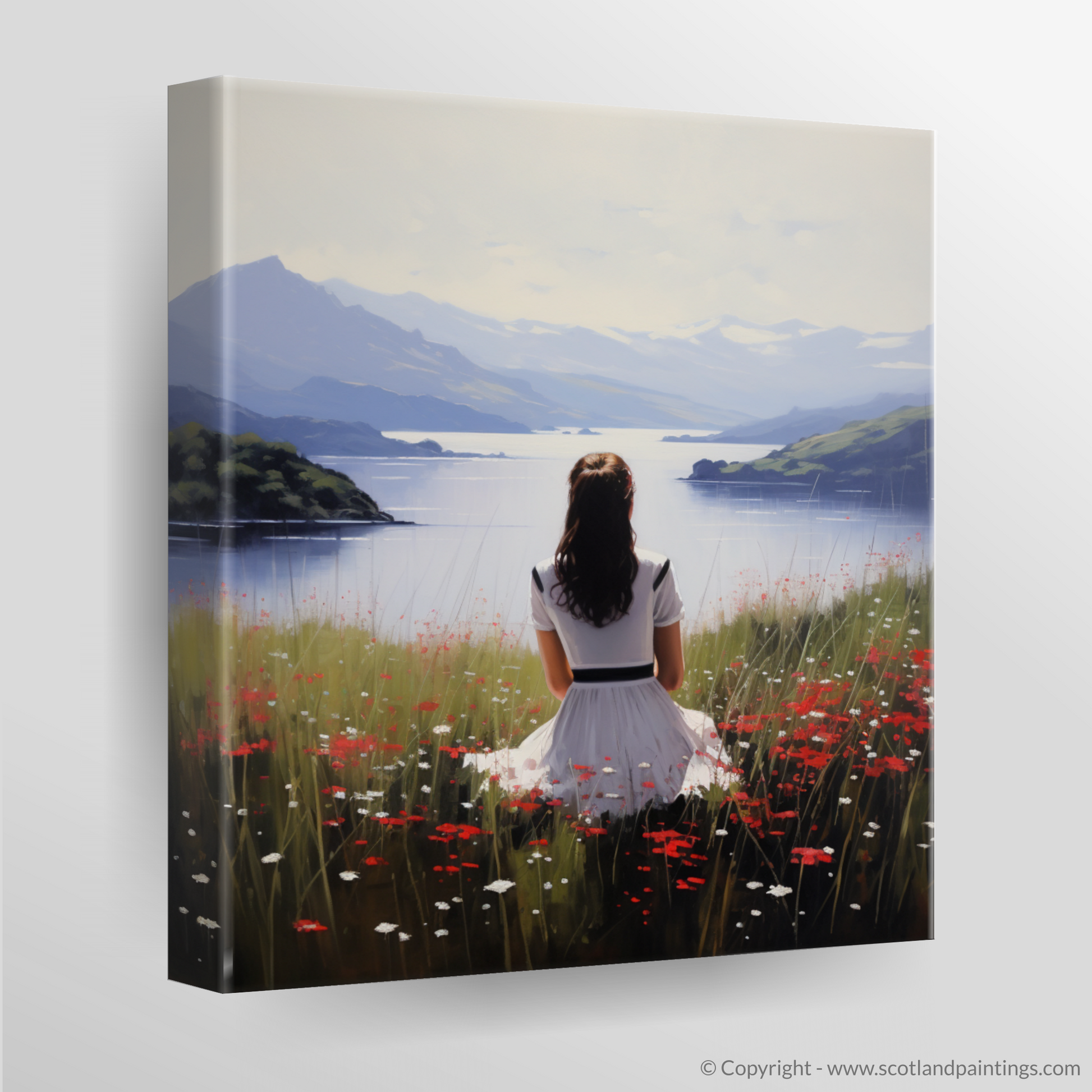 Canvas Print of Wildflowers by Loch Lomond