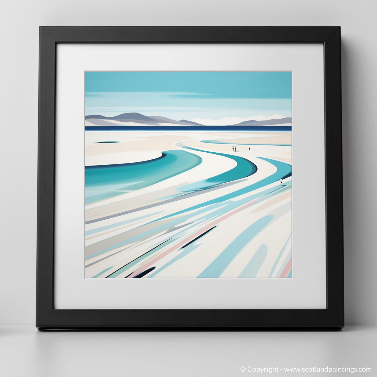 Art Print of Luskentyre Beach, Isle of Harris with a black frame