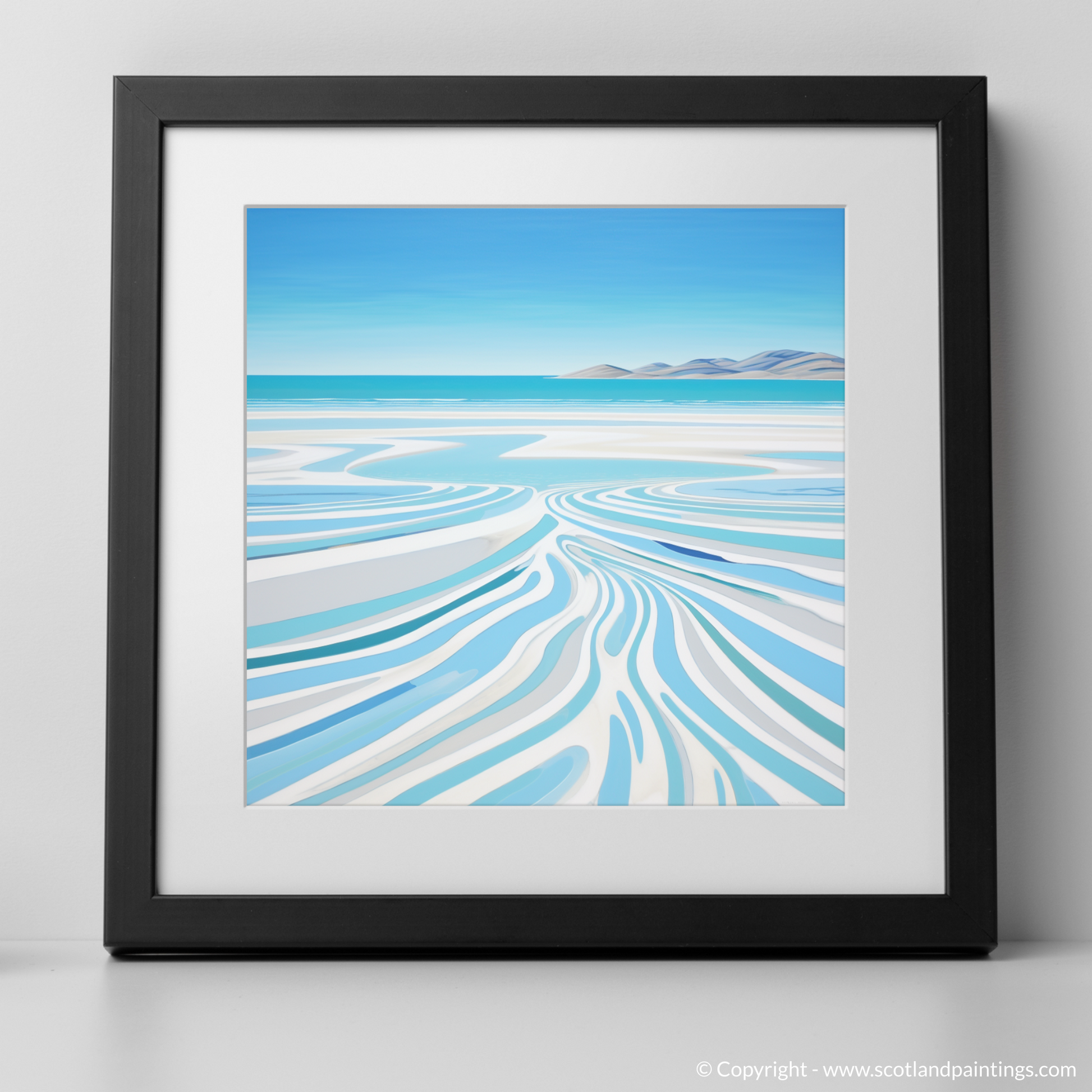 Art Print of Luskentyre Beach, Isle of Harris with a black frame