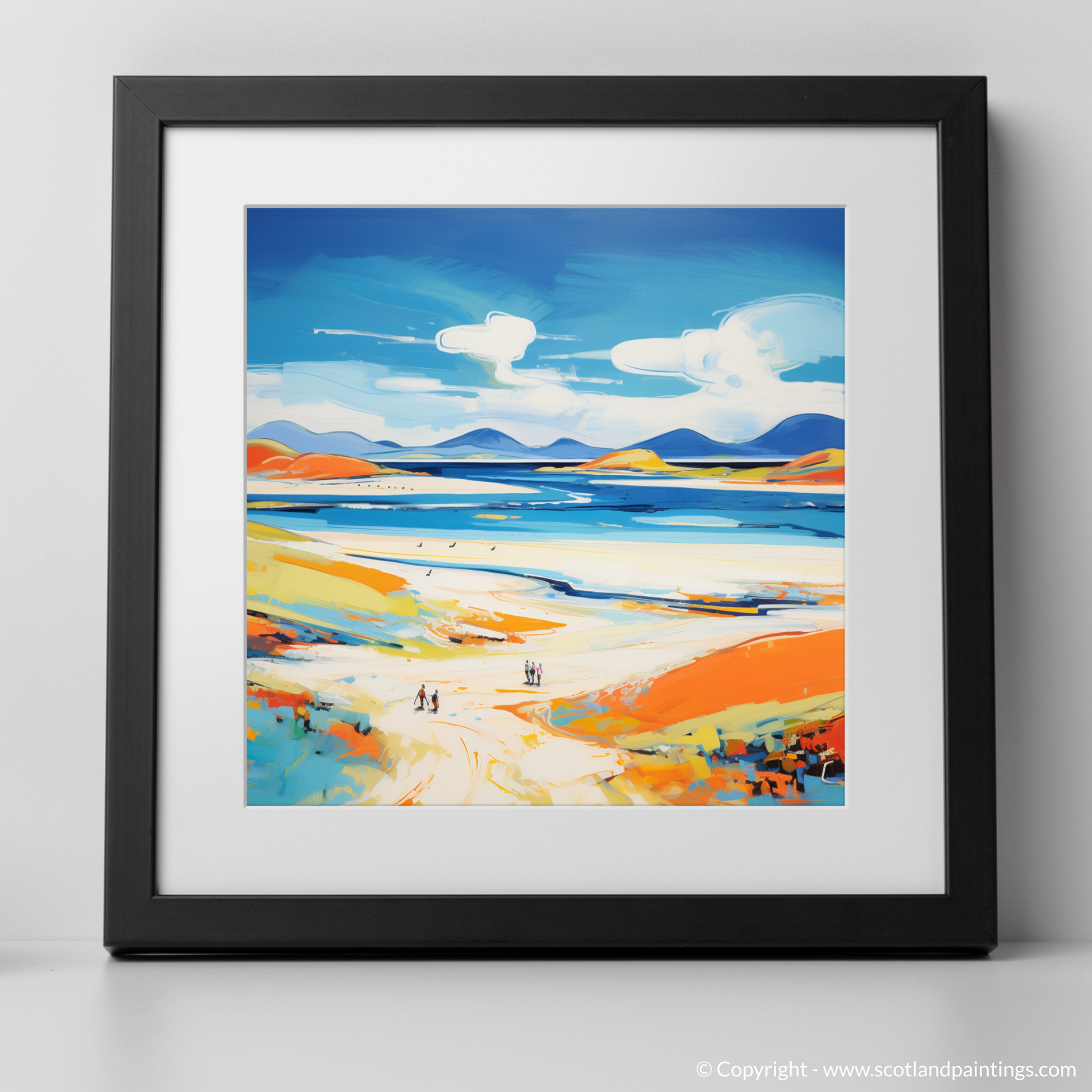 Art Print of Luskentyre Beach, Isle of Harris with a black frame