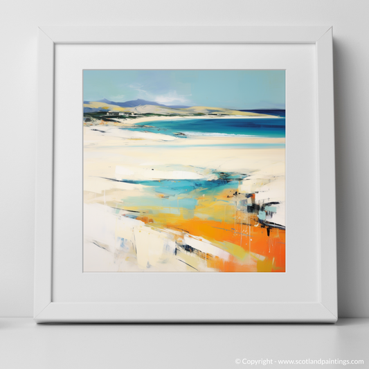 Art Print of Luskentyre Beach, Isle of Harris with a white frame