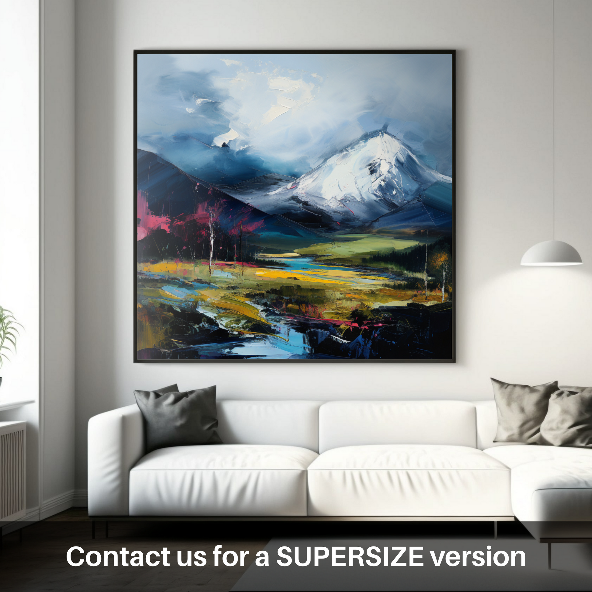 Huge supersize print of Meall Corranaich