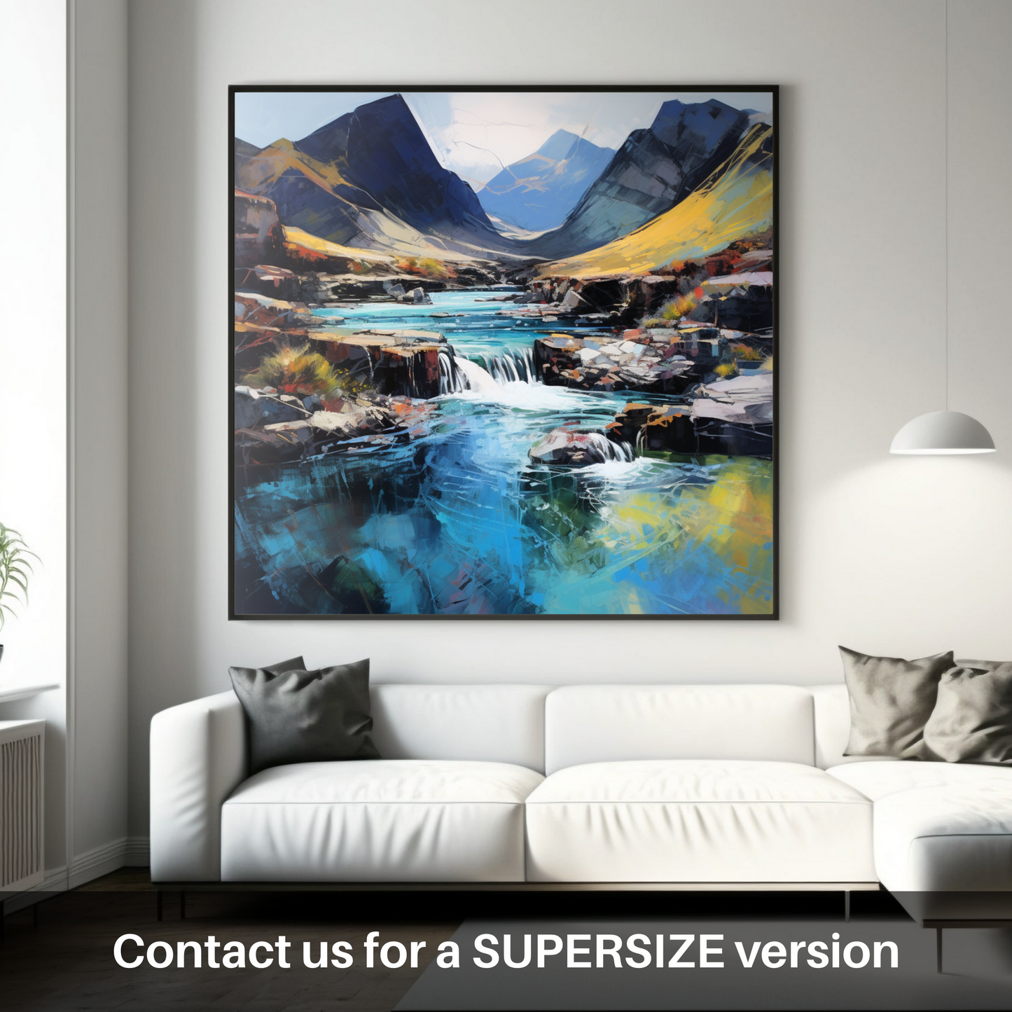 Huge supersize print of The Fairy Pools, Isle of Skye