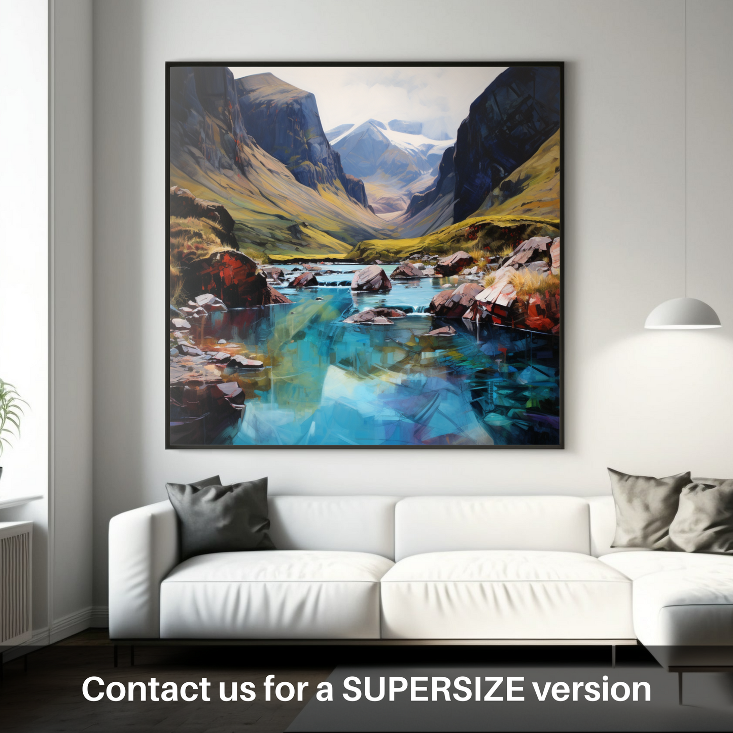 Huge supersize print of The Fairy Pools, Isle of Skye