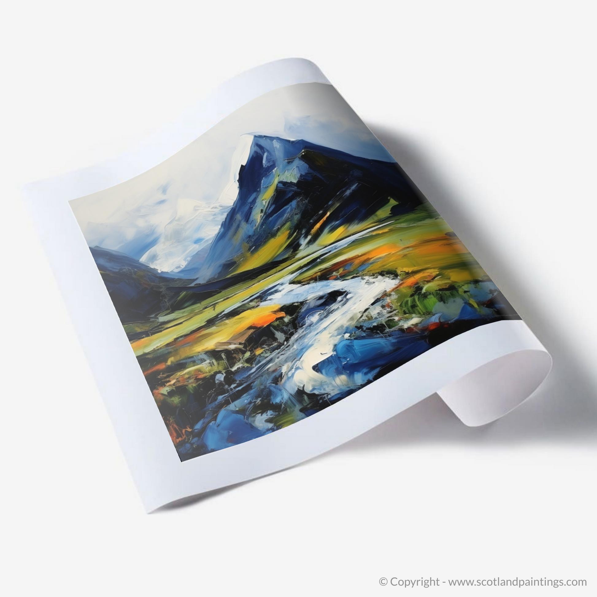 Art Print of Geal-chàrn (Drumochter)