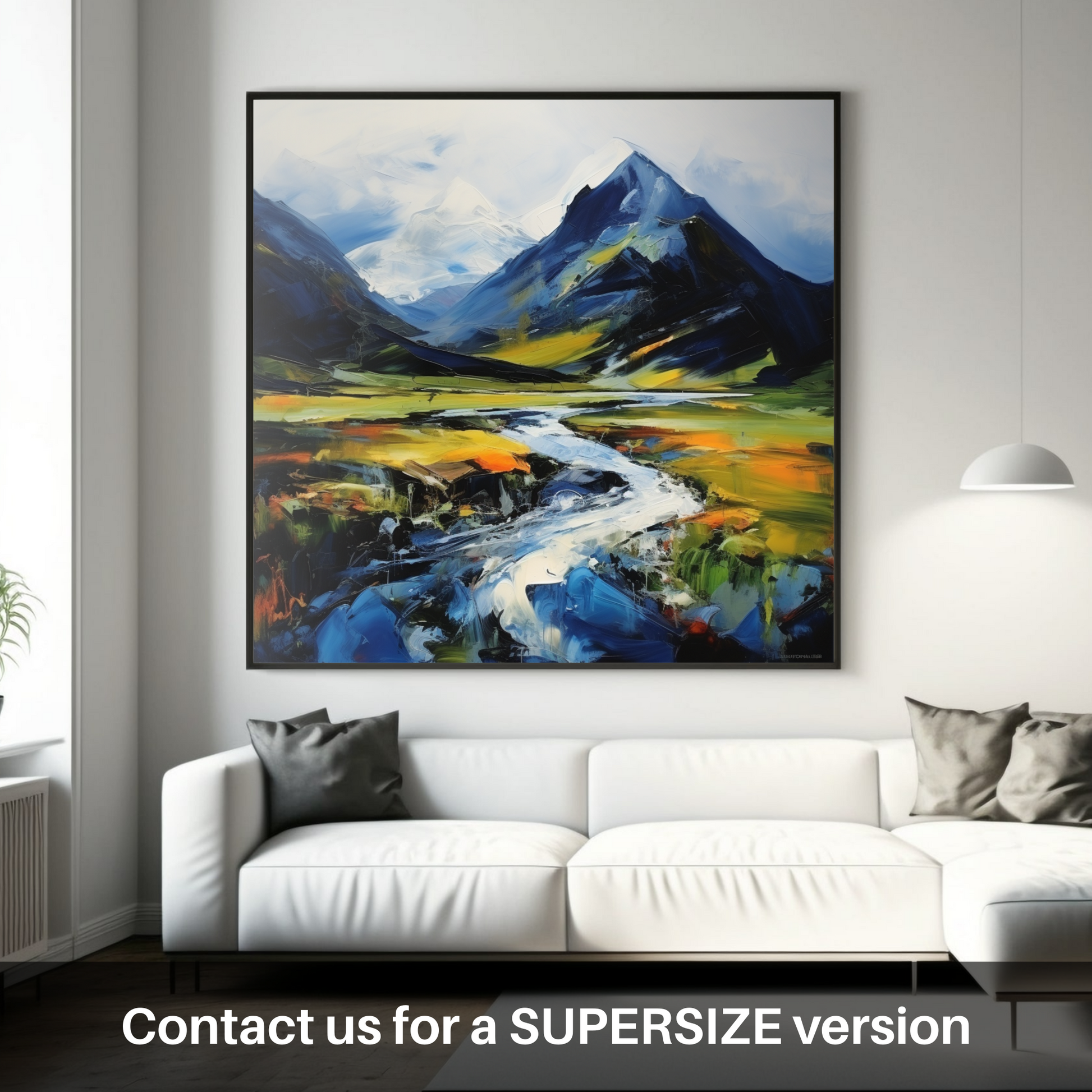 Huge supersize print of Geal-chàrn (Drumochter)
