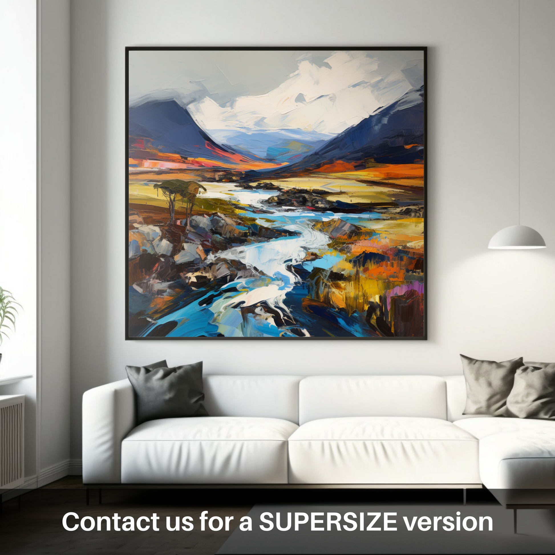 Huge supersize print of Geal-chàrn (Drumochter)