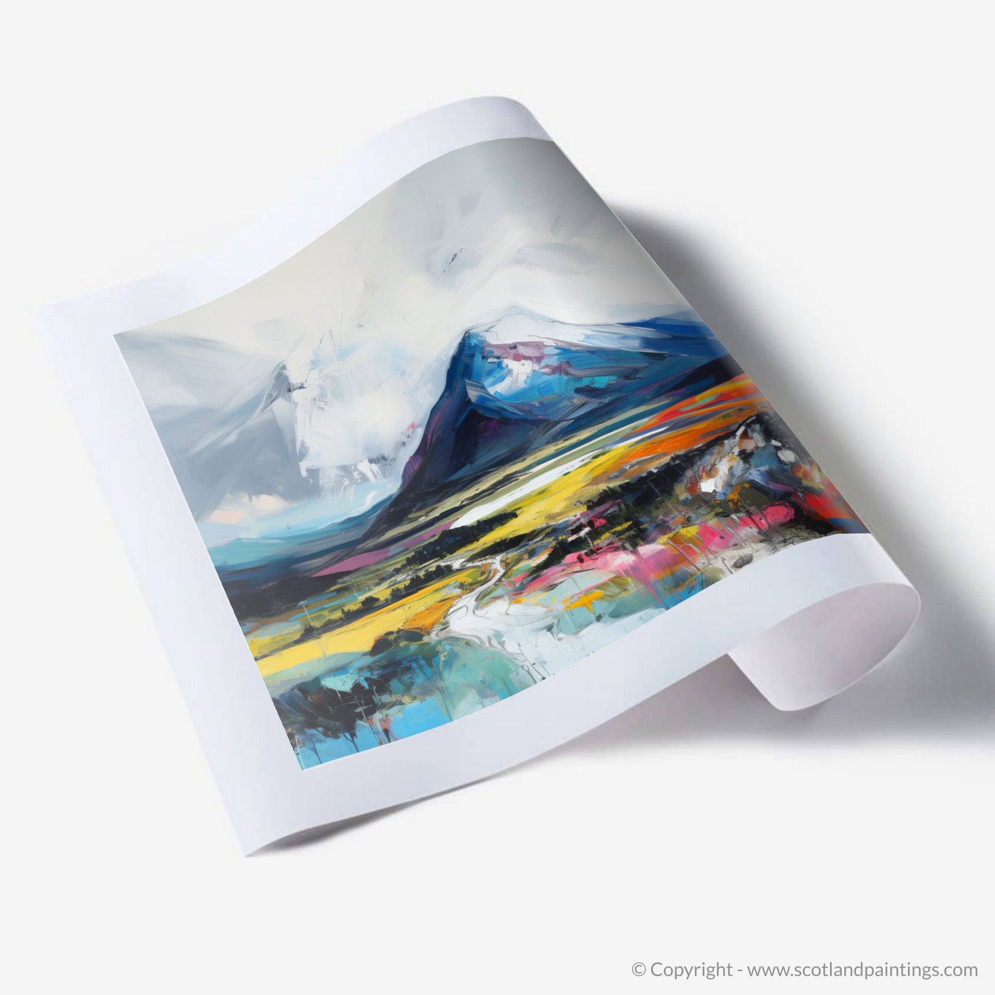 Art Print of Geal-chàrn (Drumochter)