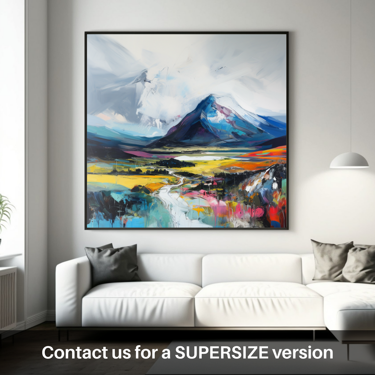 Huge supersize print of Geal-chàrn (Drumochter)