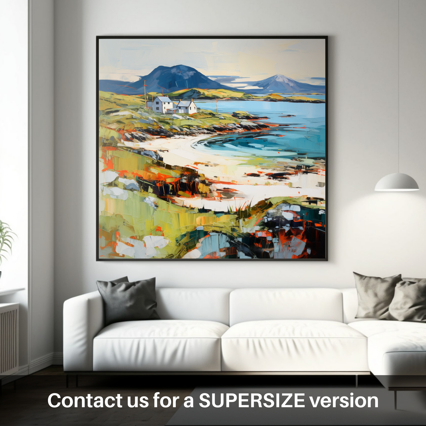 Huge supersize print of Isle of Barra, Outer Hebrides