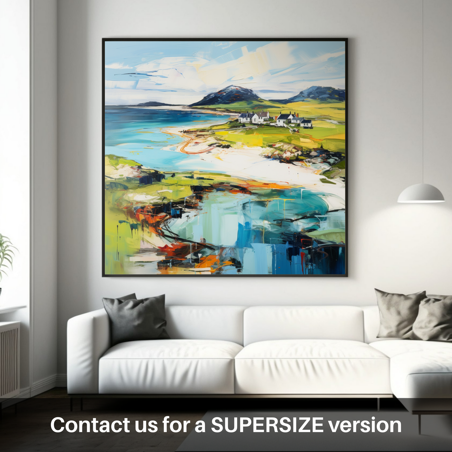Huge supersize print of Isle of Barra, Outer Hebrides