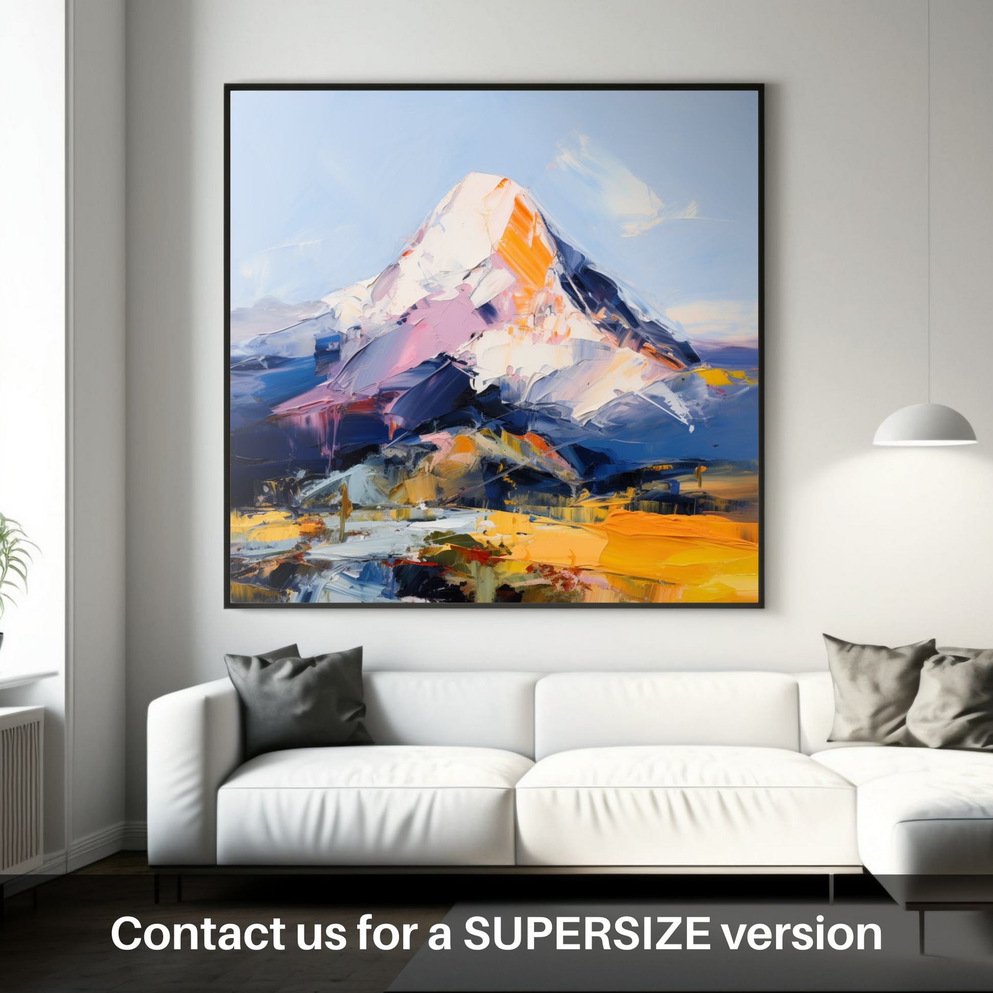 Huge supersize print of Mount Keen
