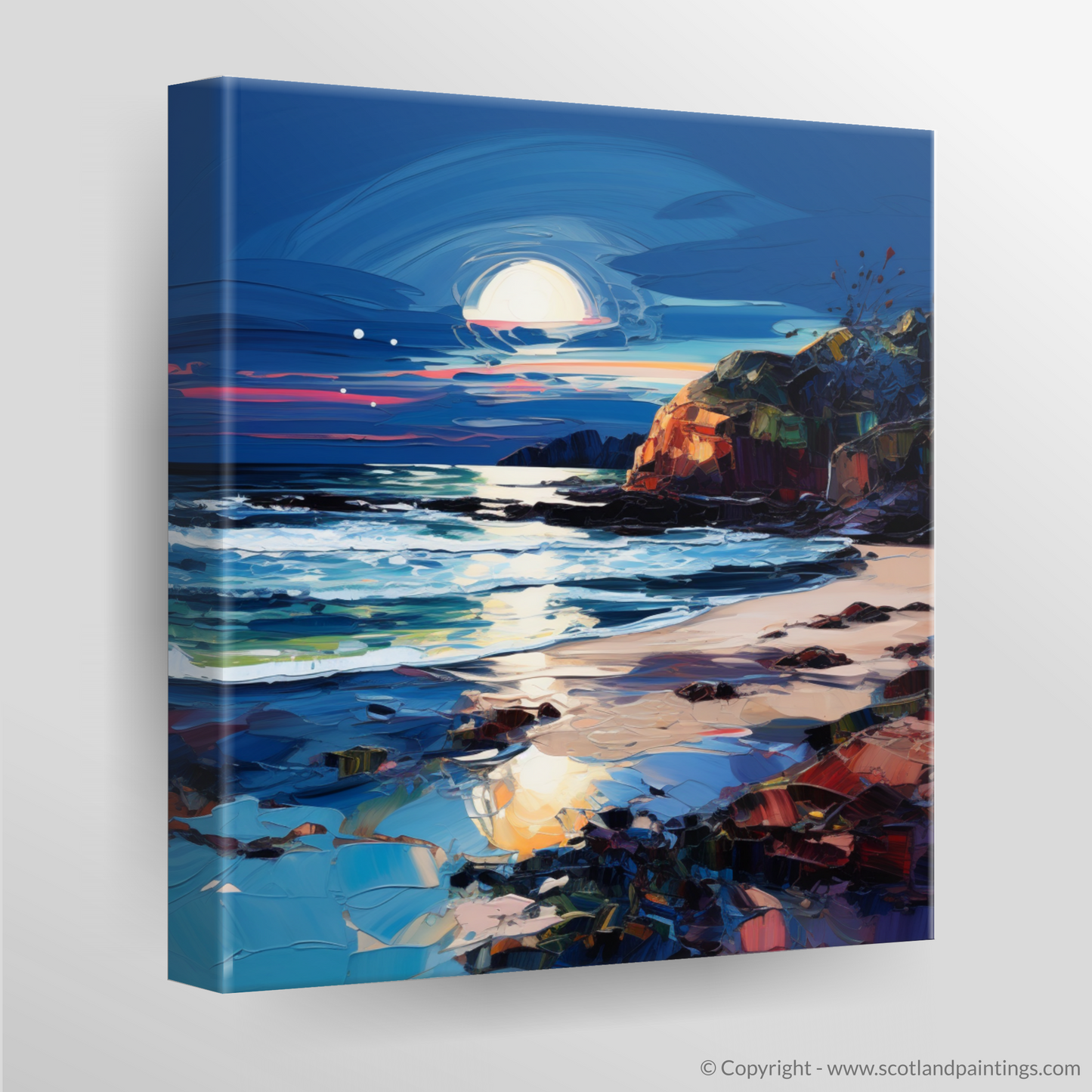 Canvas Print of Seilebost Beach at dusk