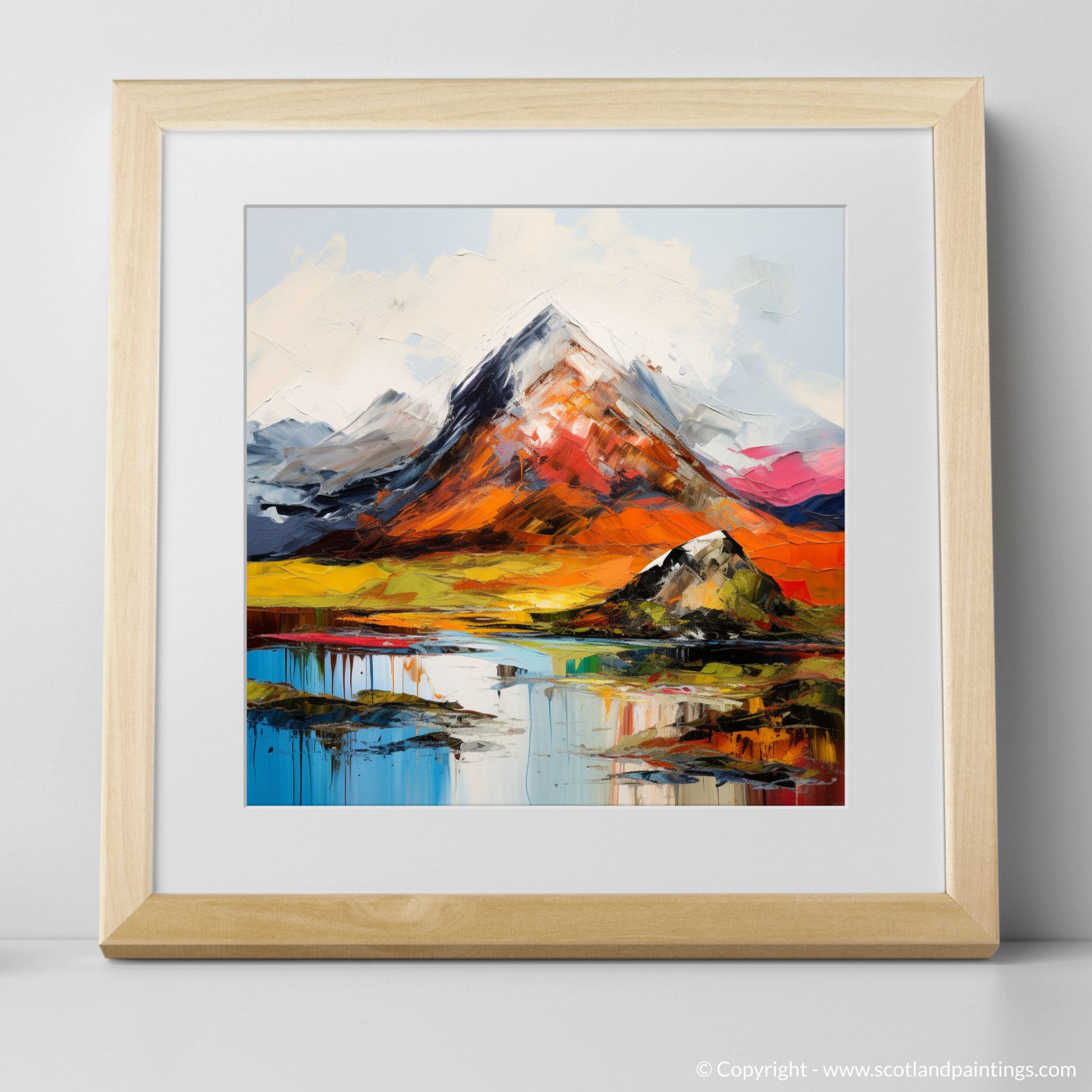 Art Print of Beinn a' Chròin with a natural frame