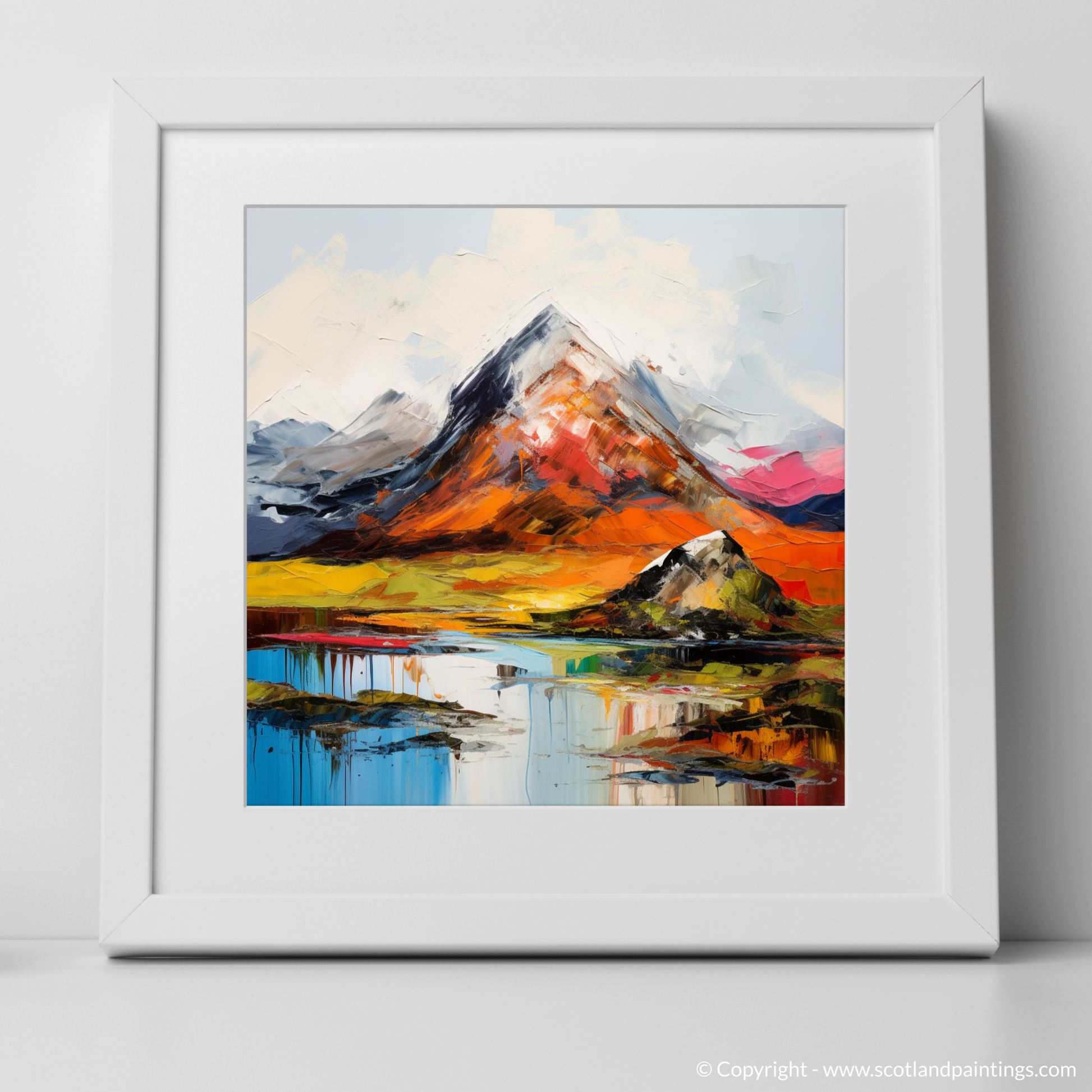 Art Print of Beinn a' Chròin with a white frame