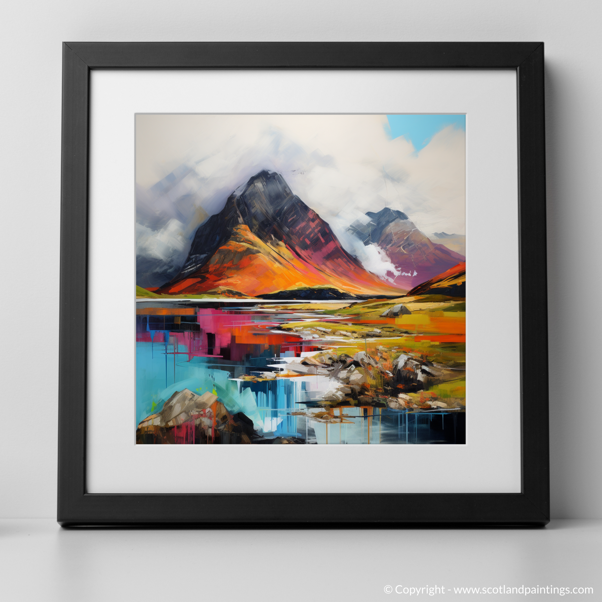 Art Print of Beinn Alligin, Wester Ross with a black frame