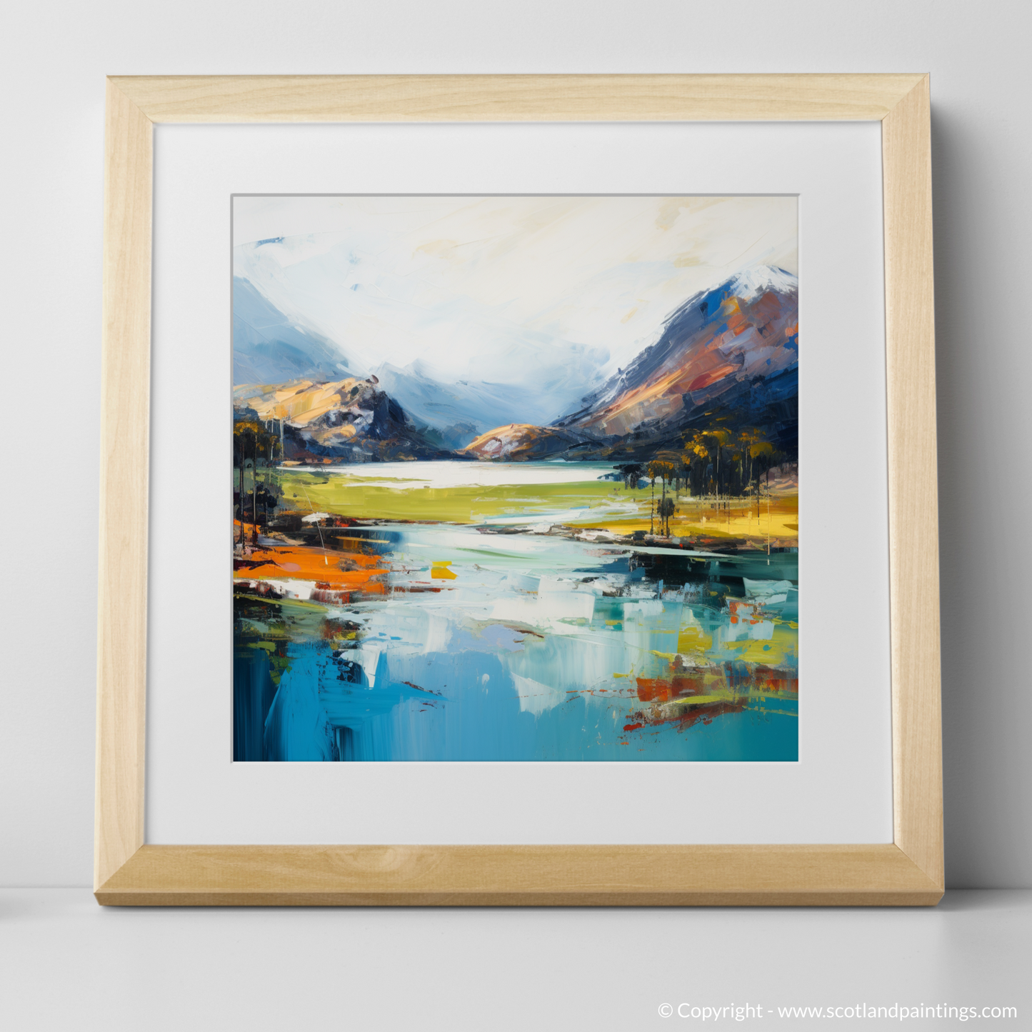 Art Print of Loch Shiel, Highlands with a natural frame