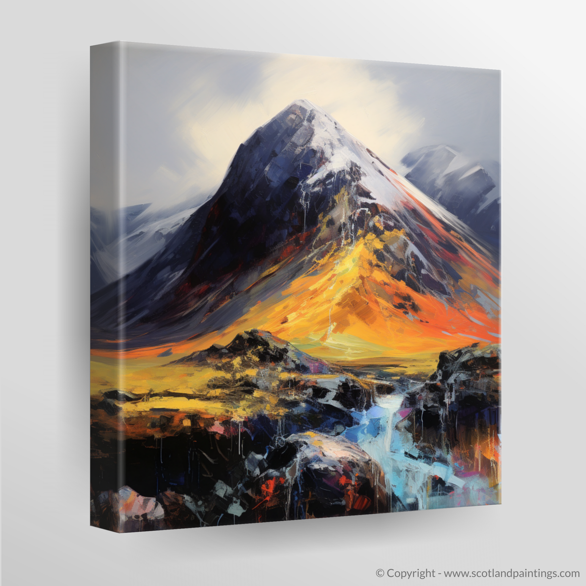 Canvas Print of Stob Coire Raineach (Buachaille Etive Beag)