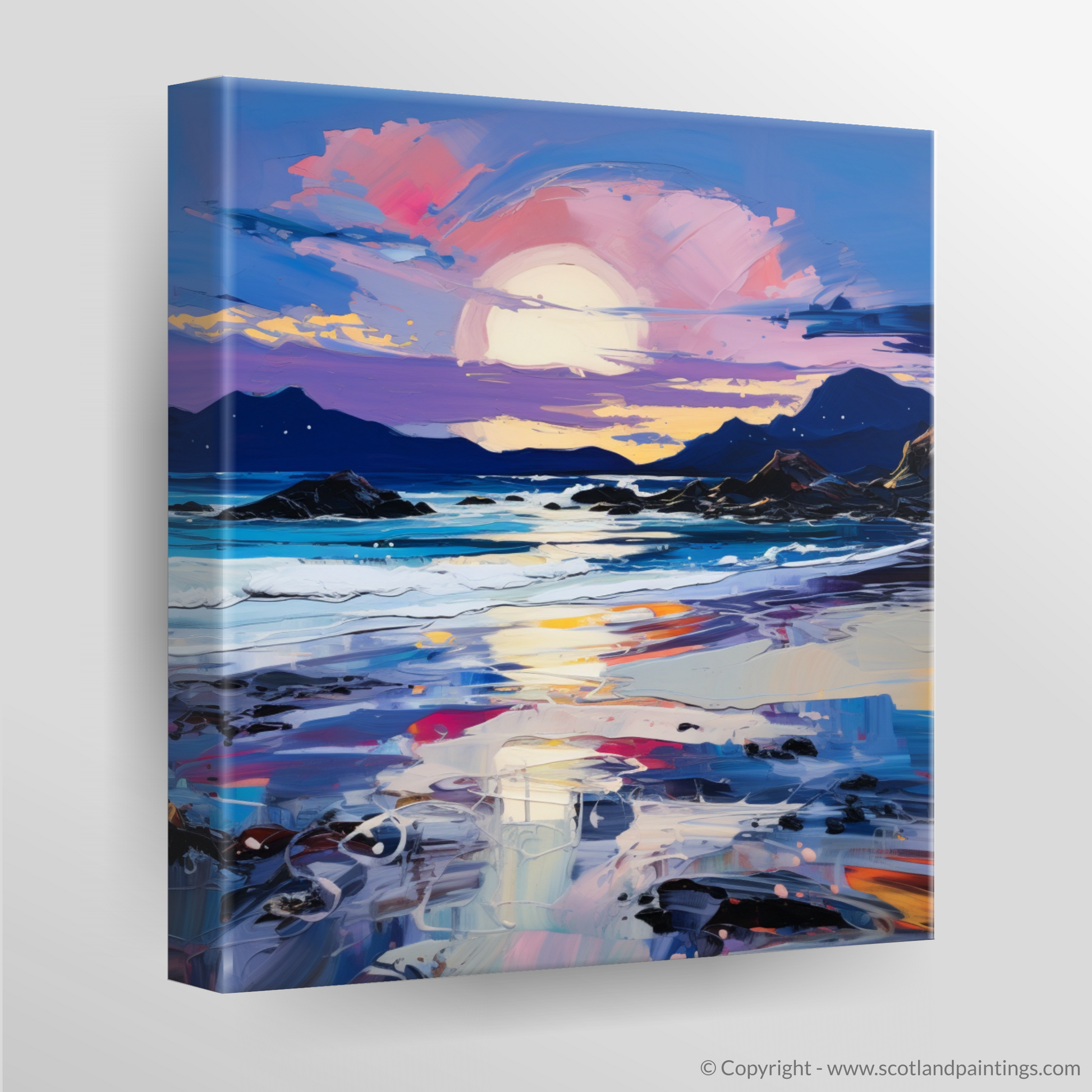 Canvas Print of Seilebost Beach at dusk