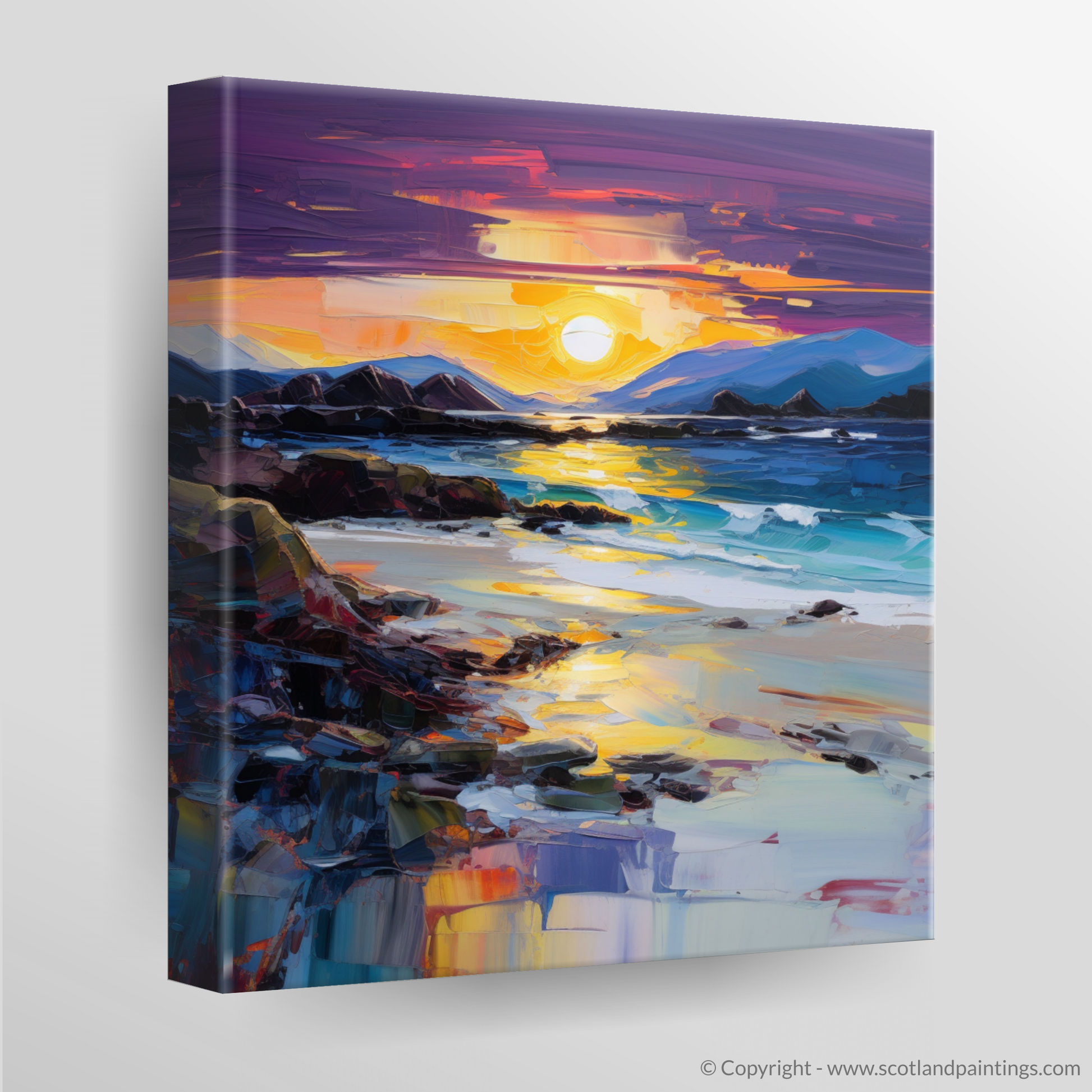 Canvas Print of Seilebost Beach at dusk
