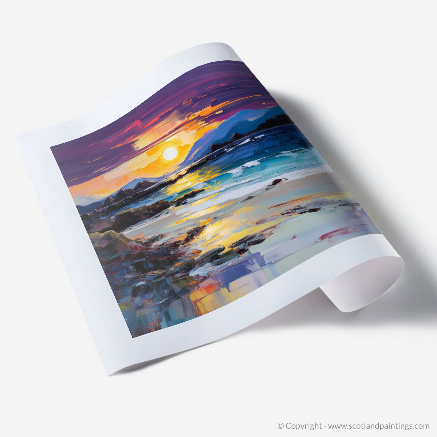Art Print of Seilebost Beach at dusk