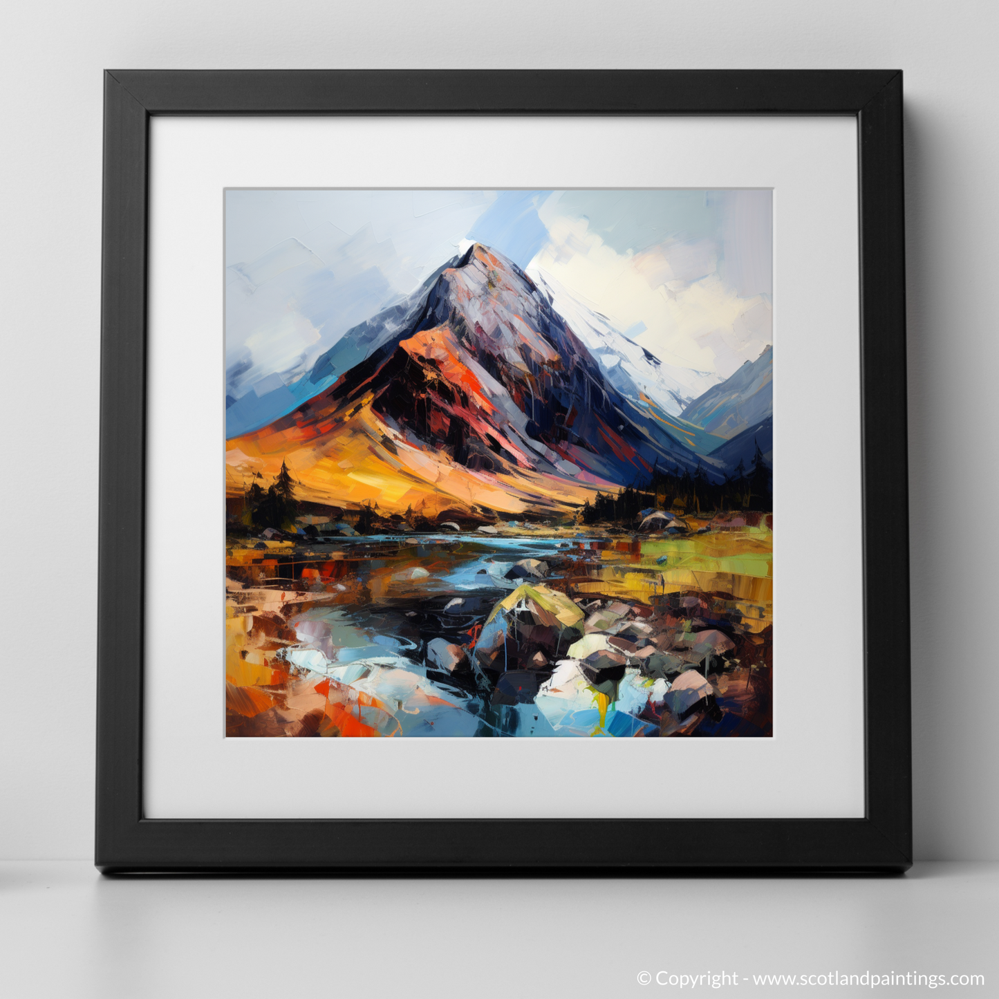Painting and Art Print of Ben Nevis. Ben Nevis Unleashed: An Expressionist Ode to the Scottish Highlands.