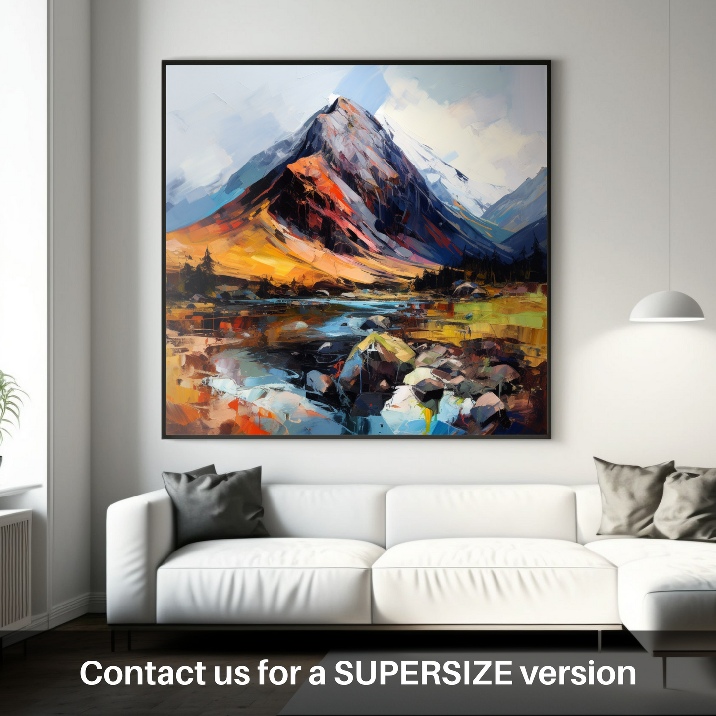 Painting and Art Print of Ben Nevis. Ben Nevis Unleashed: An Expressionist Ode to the Scottish Highlands.