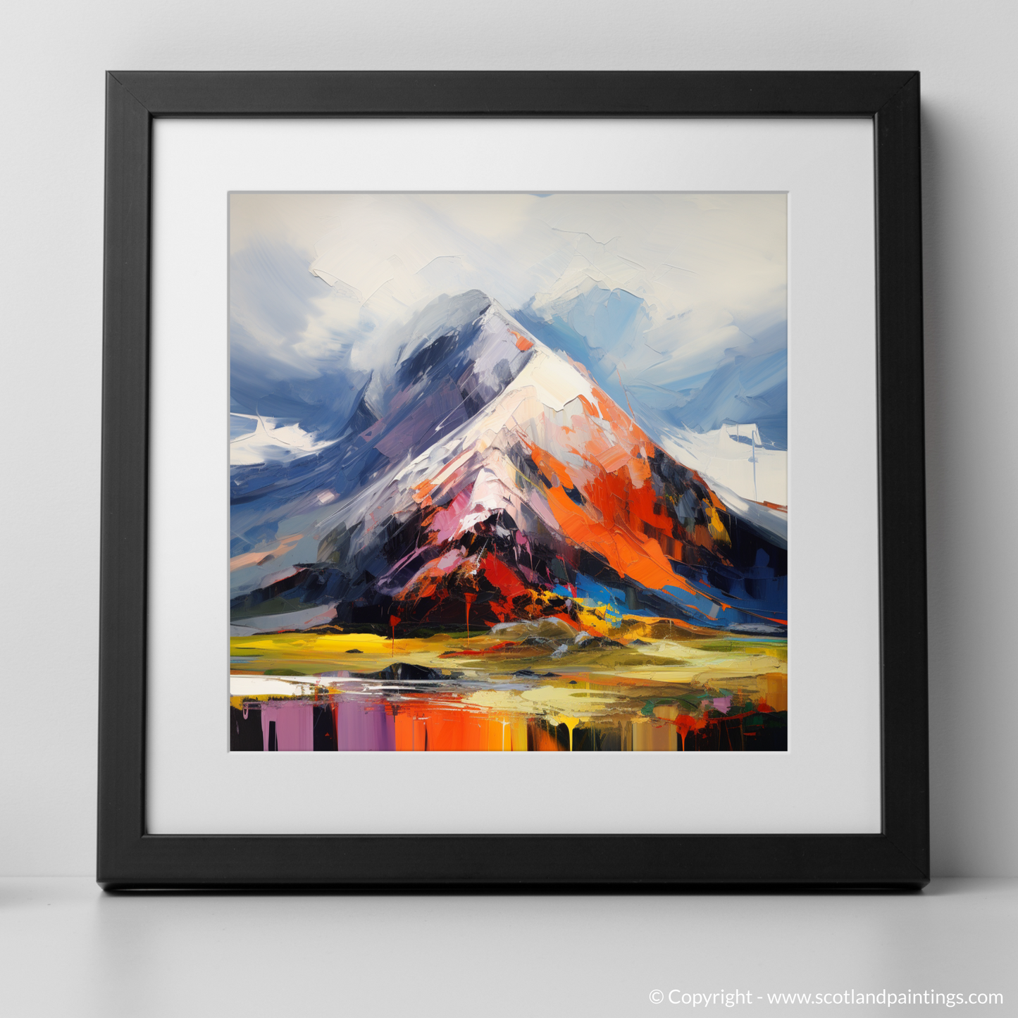 Art Print of Ben Nevis with a black frame
