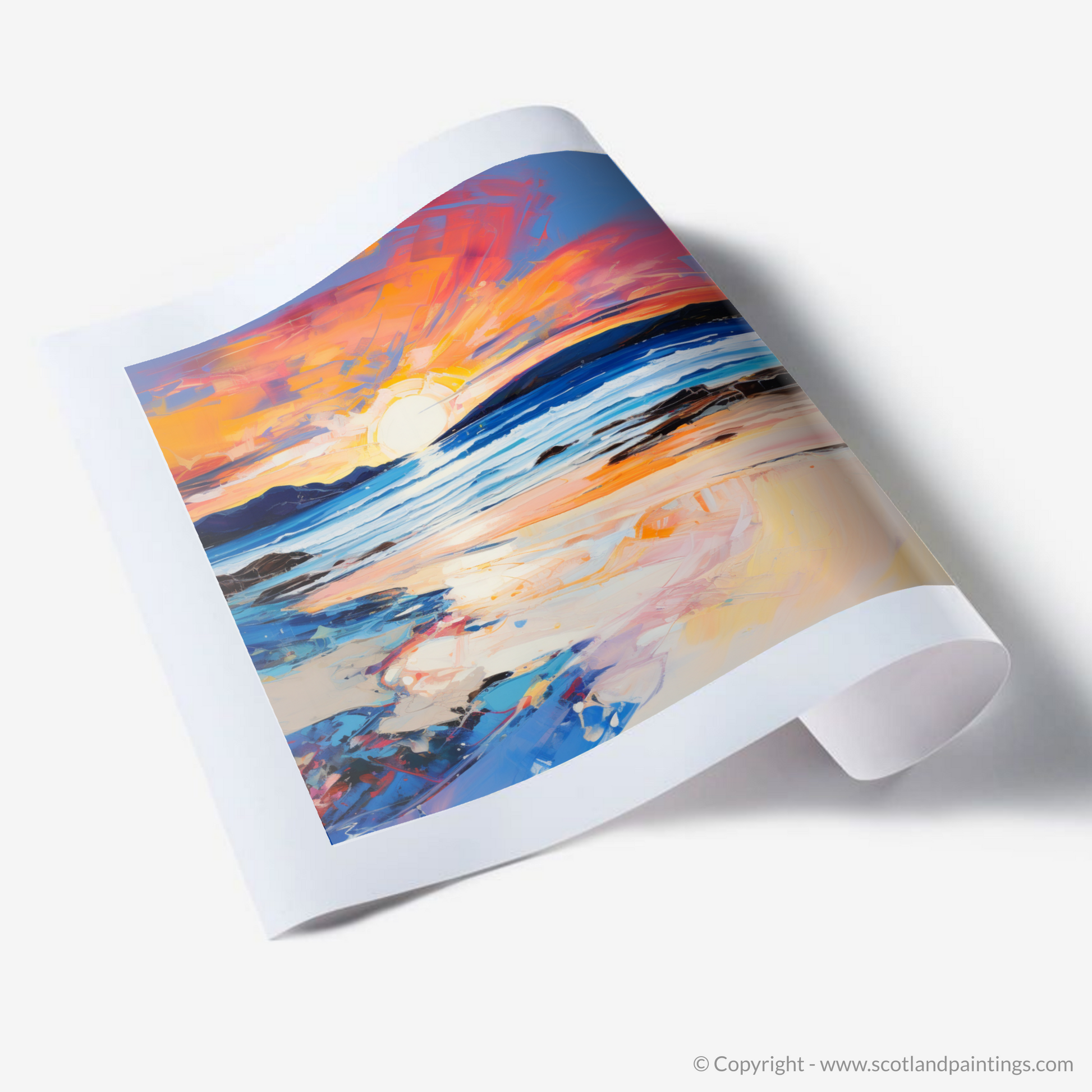 Art Print of Traigh Mhor at sunset
