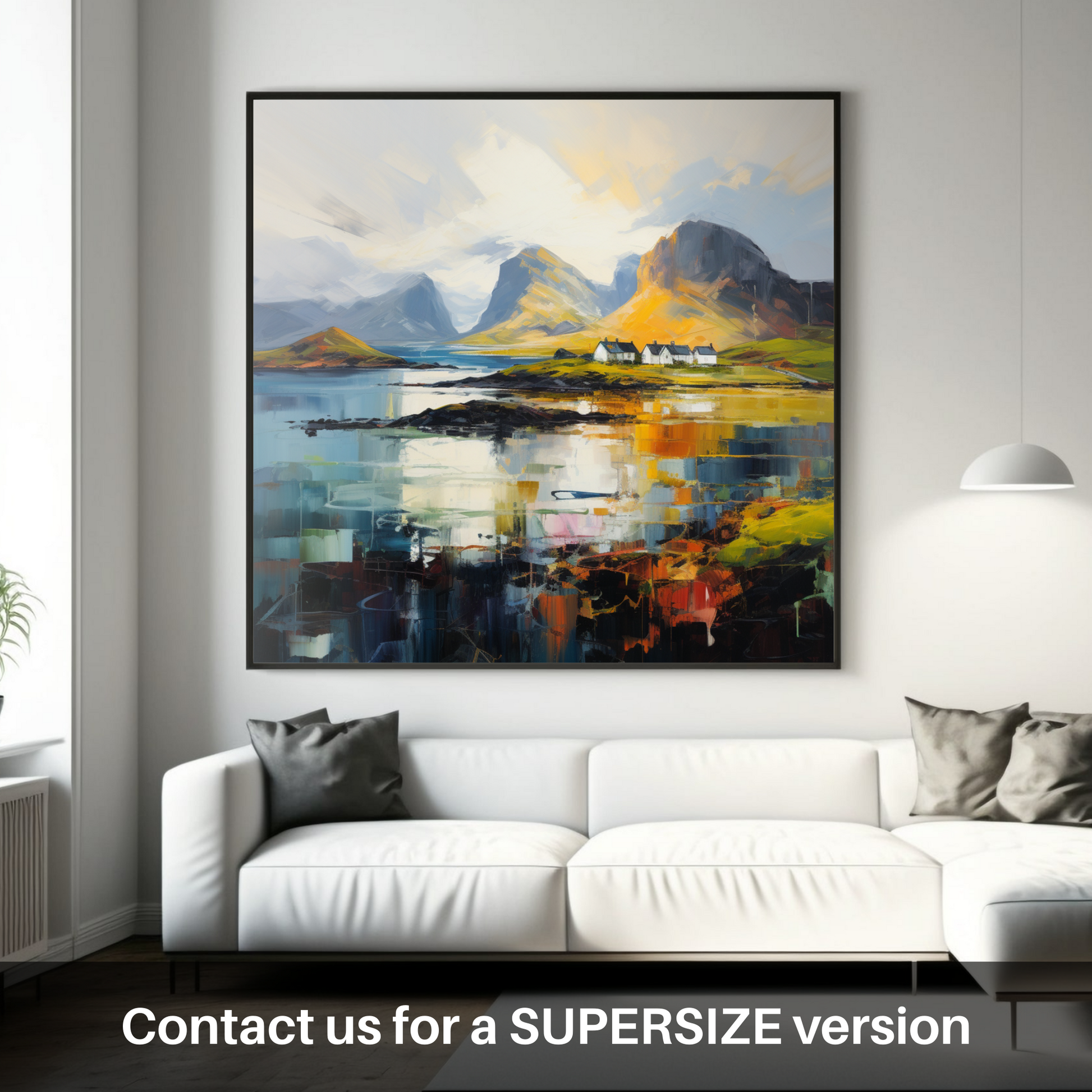 Huge supersize print of Isle of Rum, Inner Hebrides