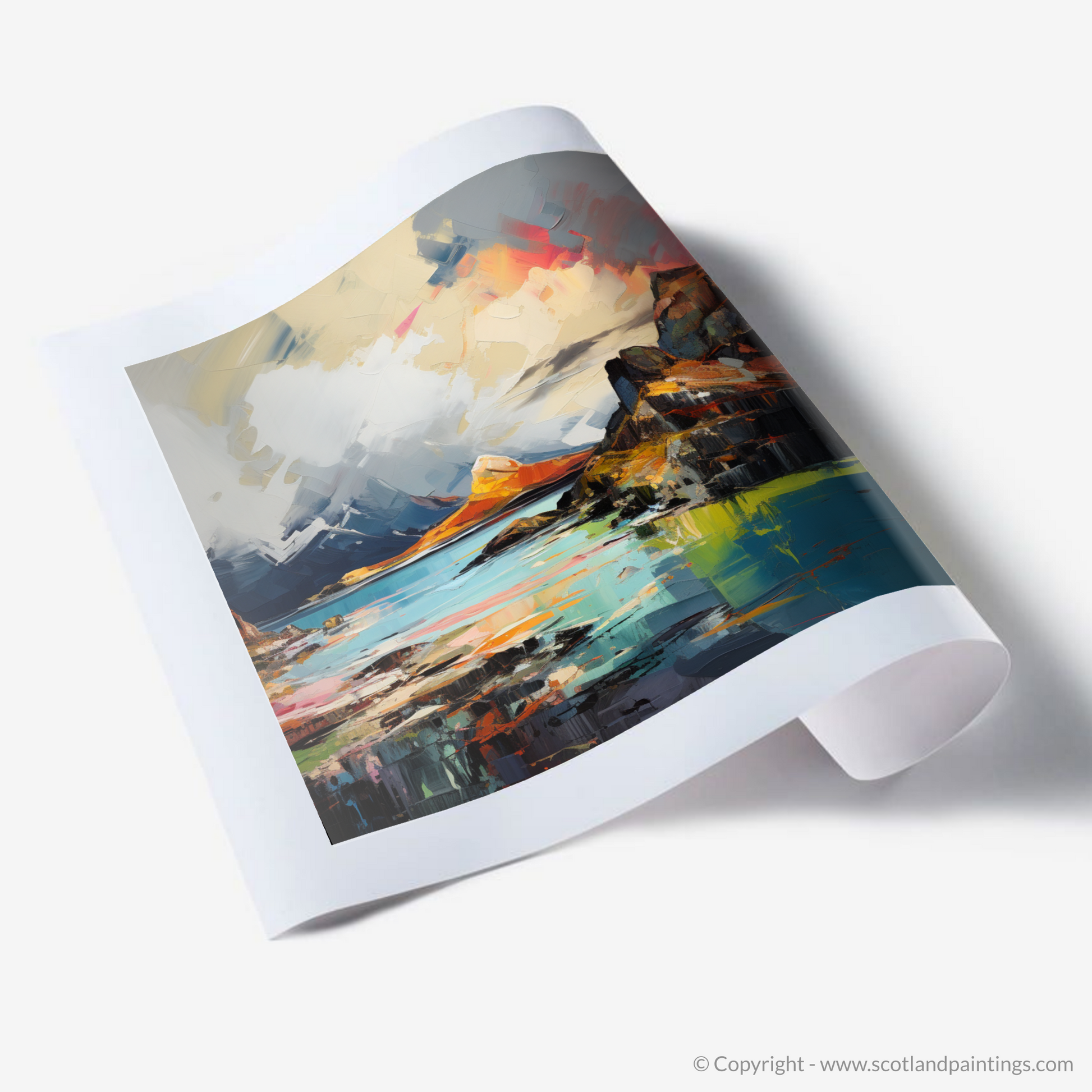 Art Print of Isle of Skye's smaller isles, Inner Hebrides