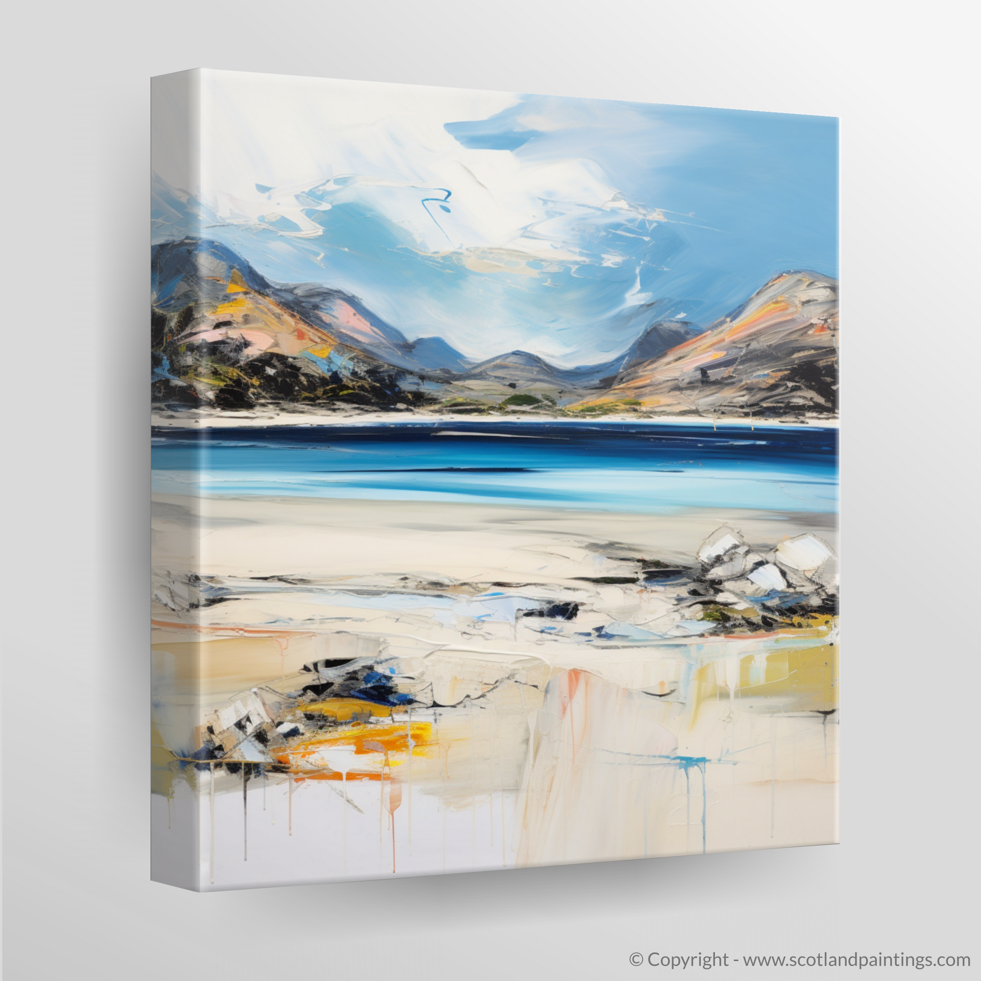 Canvas Print of Silver Sands of Morar