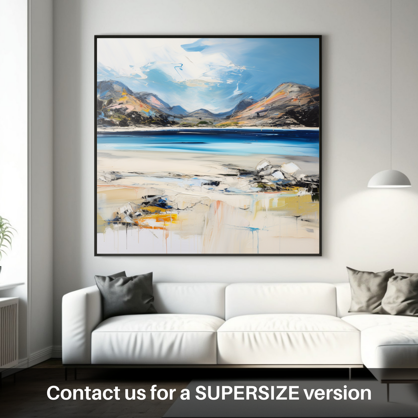 Huge supersize print of Silver Sands of Morar