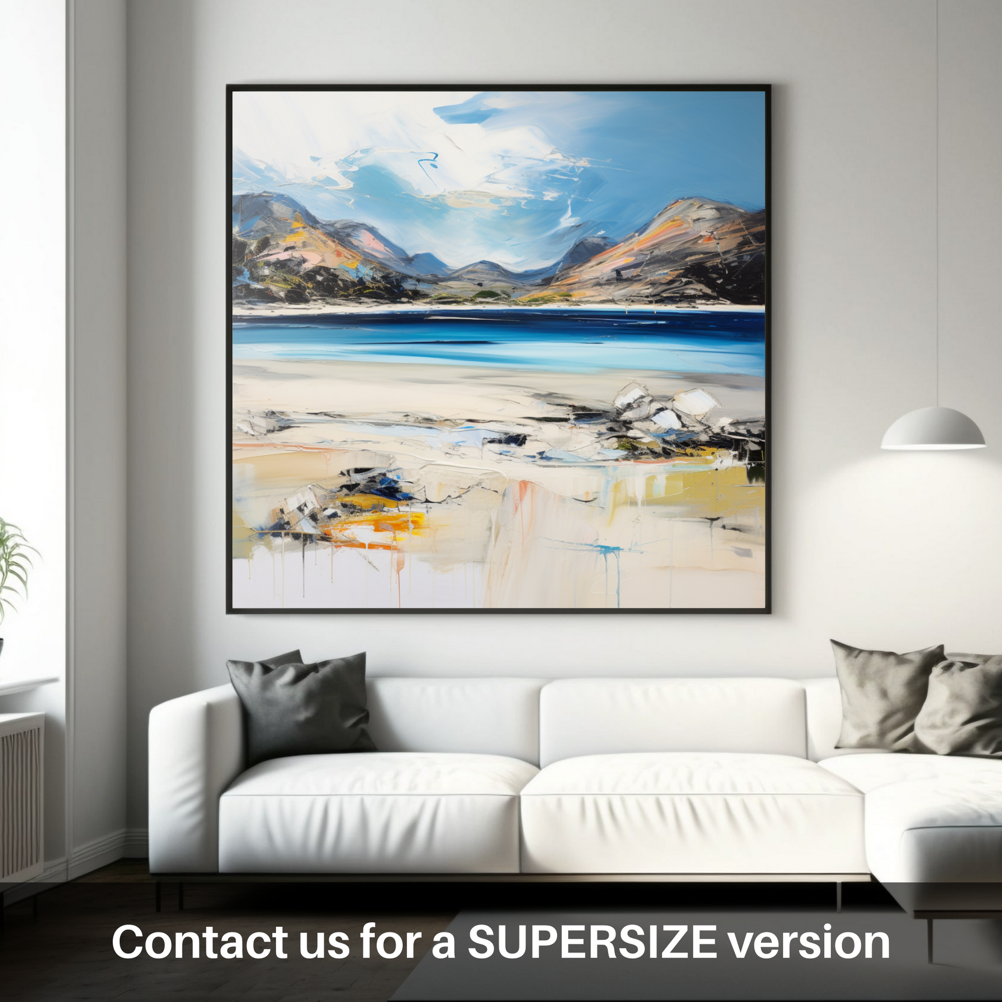 Huge supersize print of Silver Sands of Morar