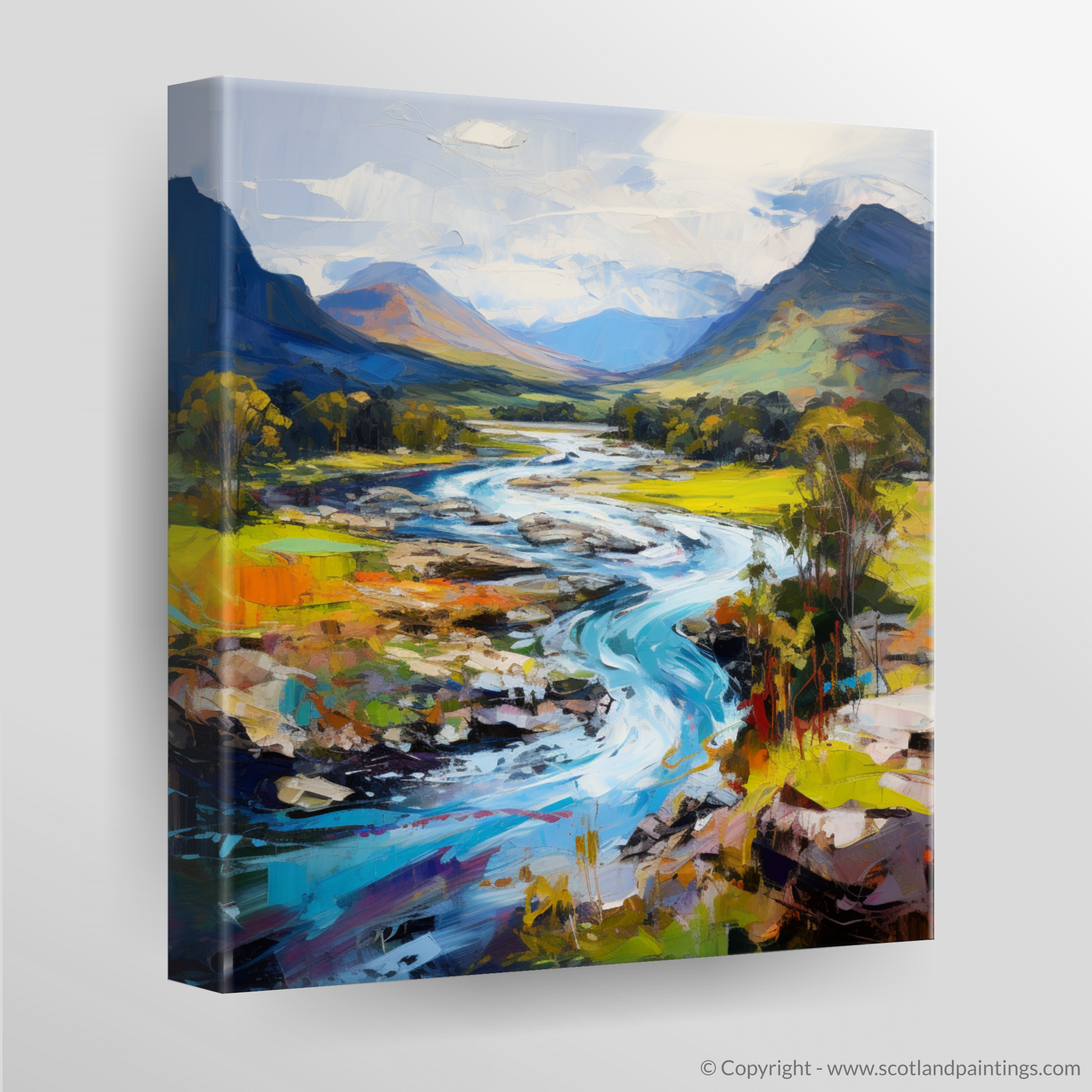 Canvas Print of River Spey, Highlands