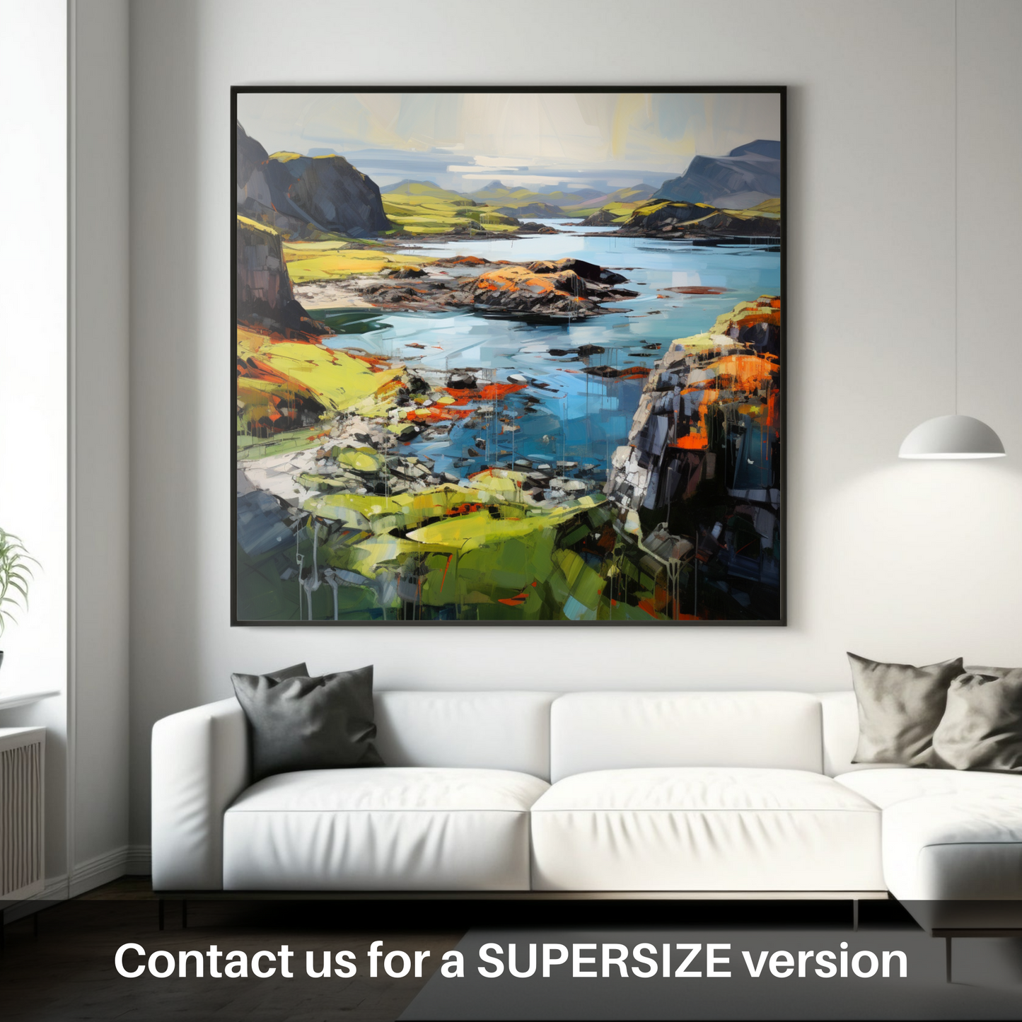 Huge supersize print of Easdale Sound, Easdale, Argyll and Bute