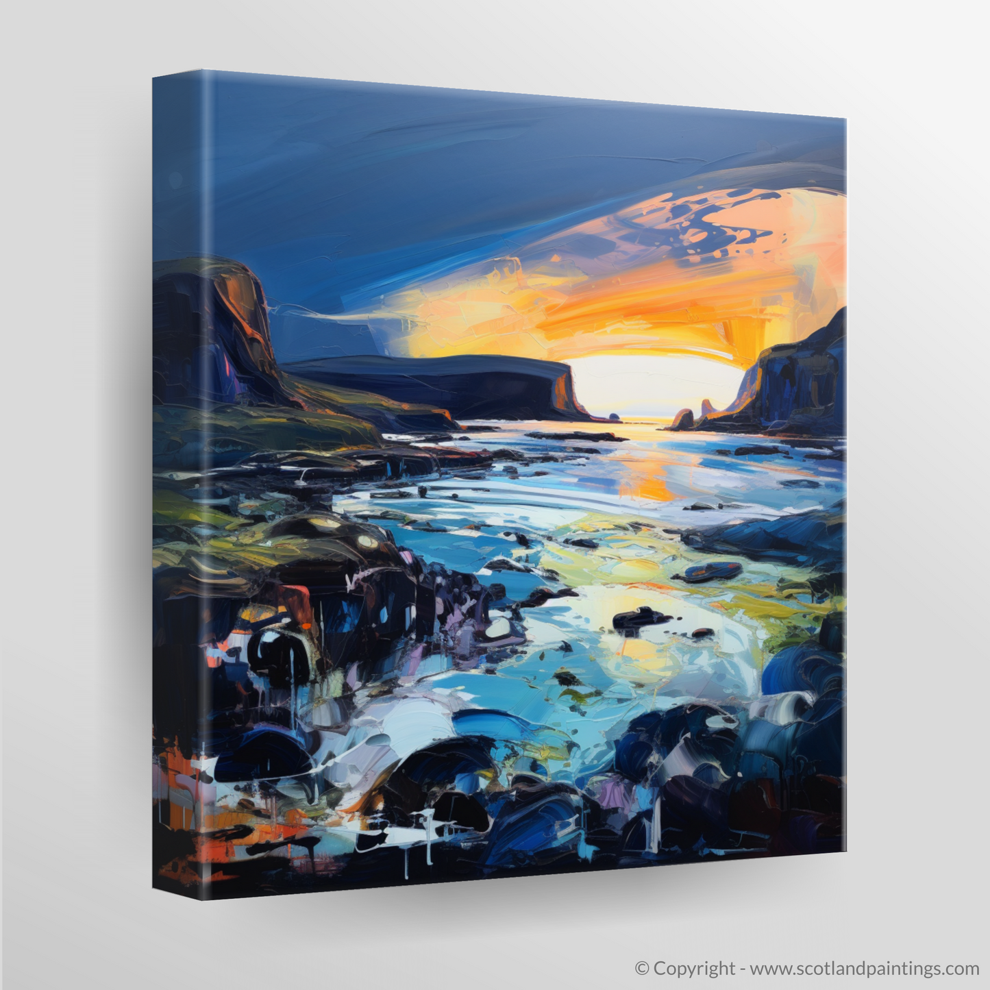 Canvas Print of Kiloran Bay at dusk